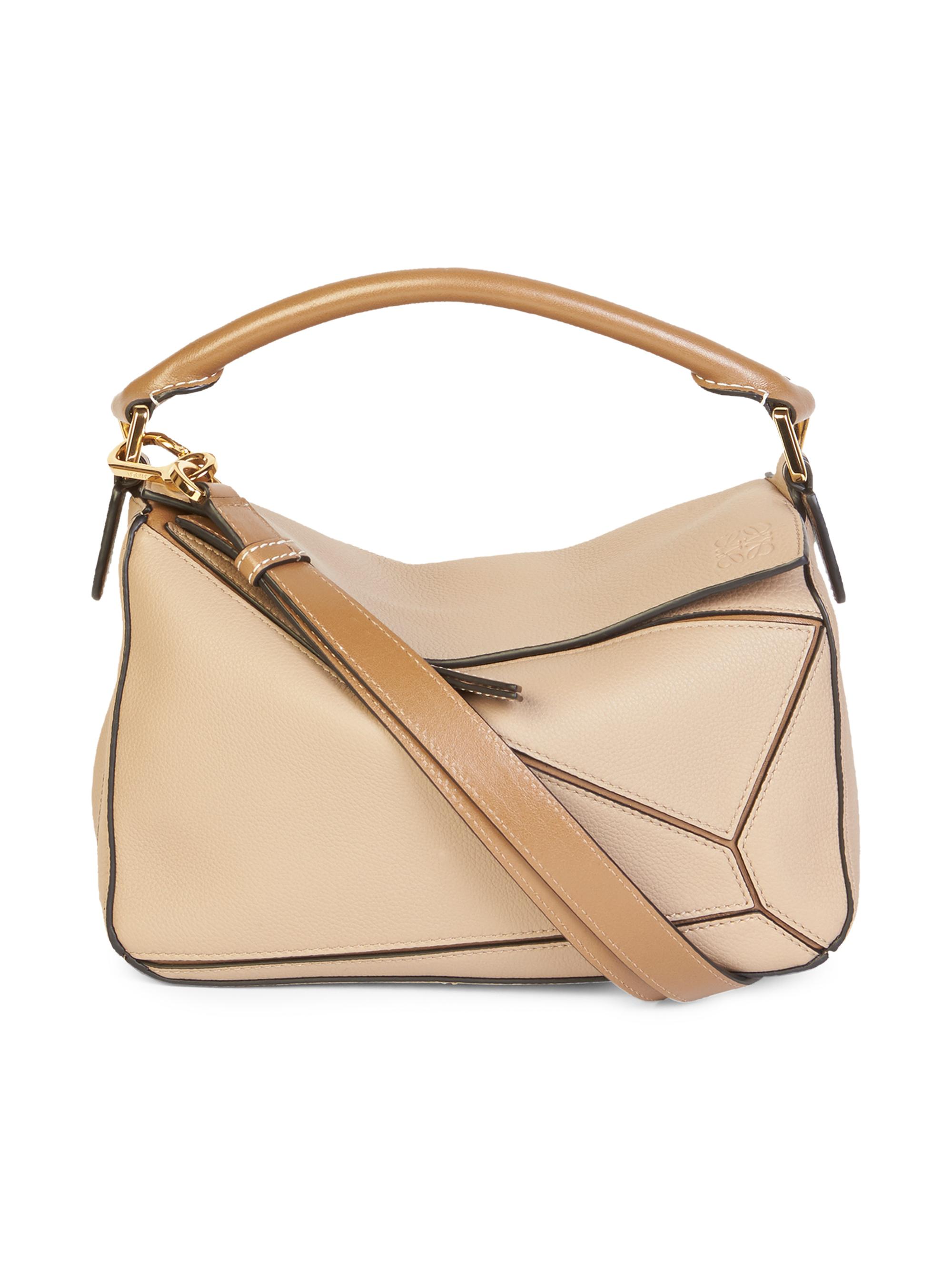 LOEWE Women's  Puzzle Leather Bag - Sand