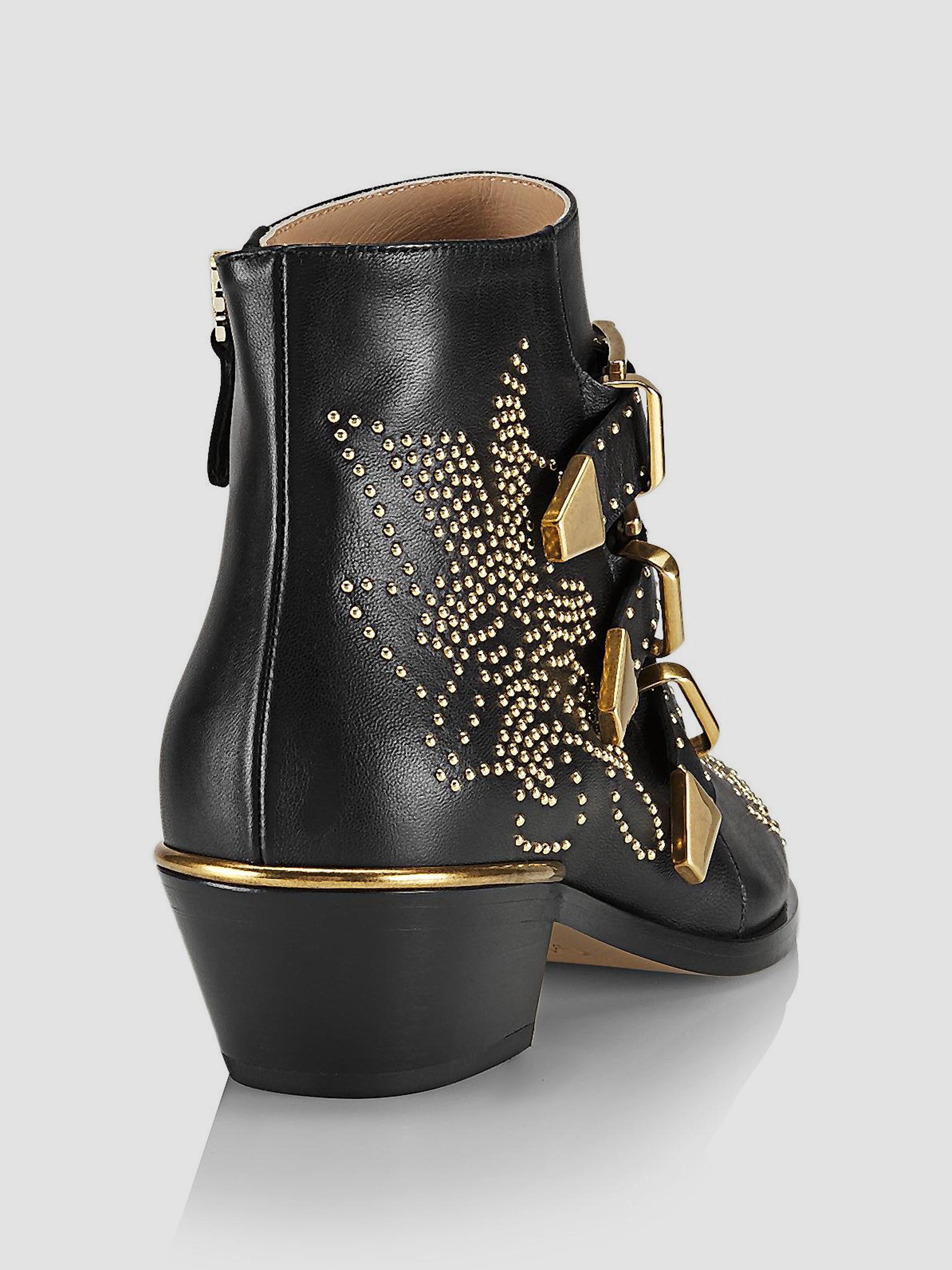 Chloé Susanna Studded Leather Ankle Boots | Saks Fifth Avenue display picture 2