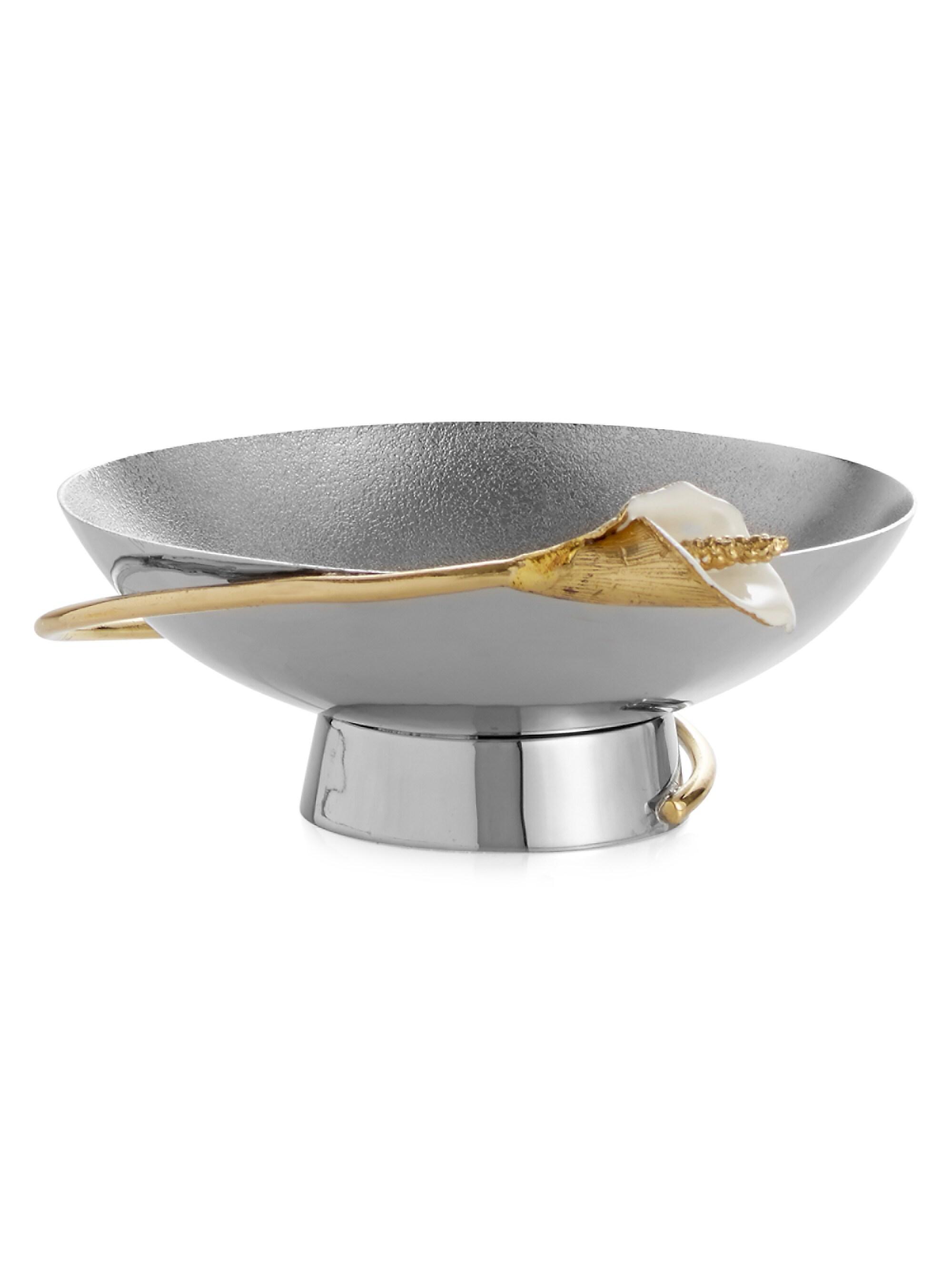 Michael Aram Calla Lily Stainless Steel Nut Dish