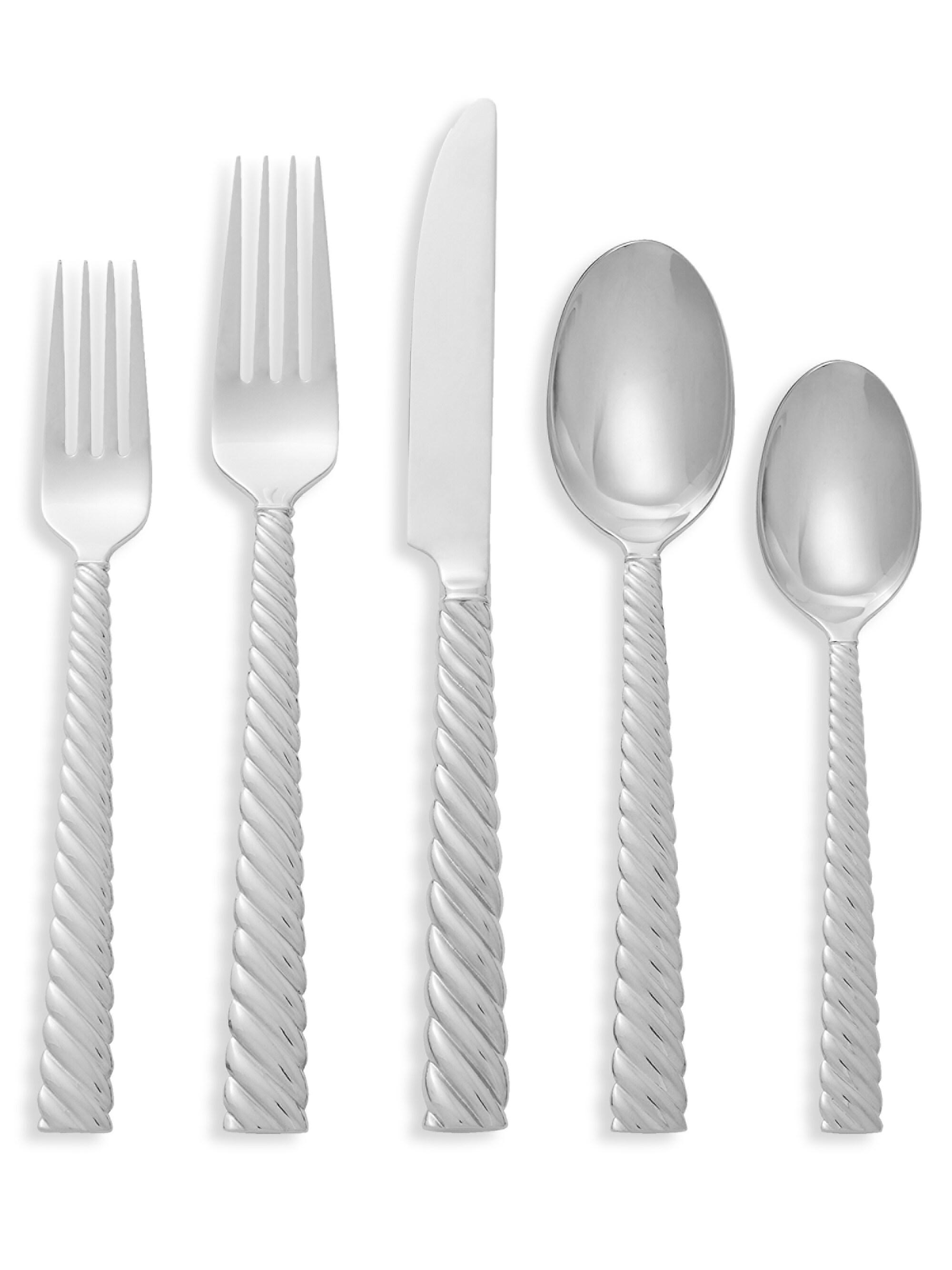 Michael Aram Five-Piece Twist Stainless Steel Flatware Set - Silver