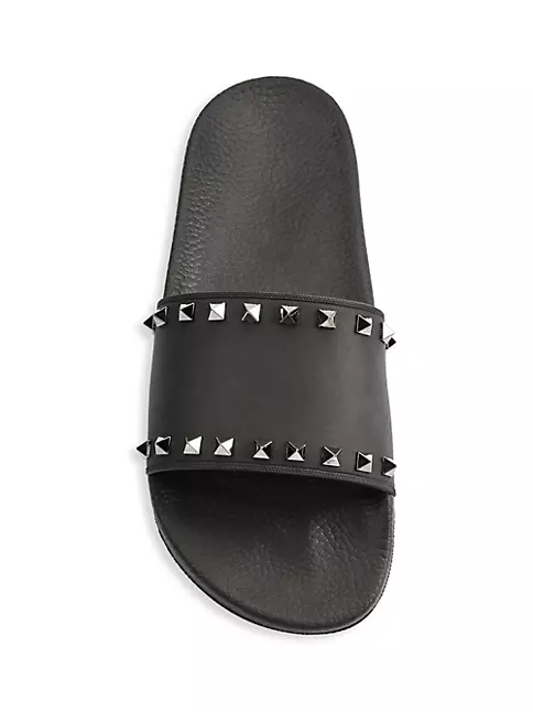 Shop Valentino Garavani Rockstud Rubber Sandals | Saks Fifth Avenue