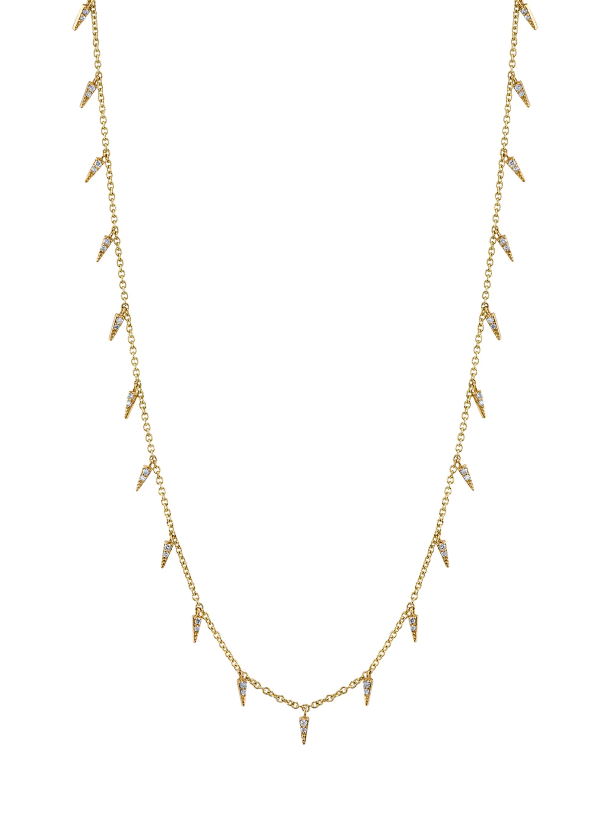 Sydney Evan Women's 14k Yellow Gold & Diamond  Fringe Necklace
