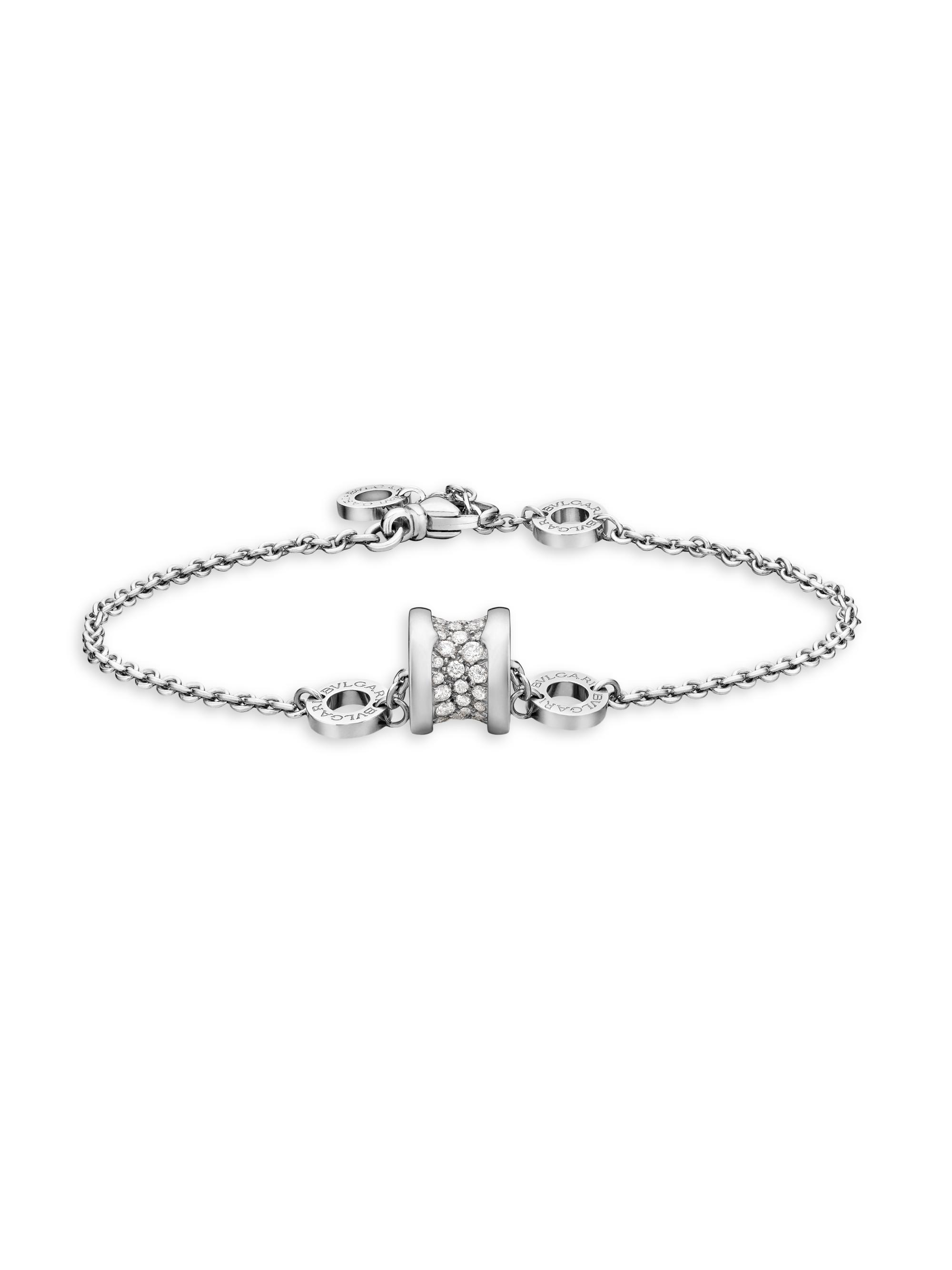 BVLGARI Women's B. zero1 18K White Gold & Diamond Bracelet - White Gold
