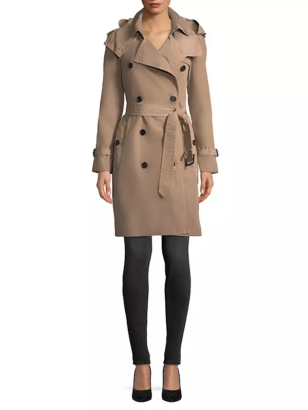 Shop Burberry Amberford Hooded Coat | Saks Fifth Avenue