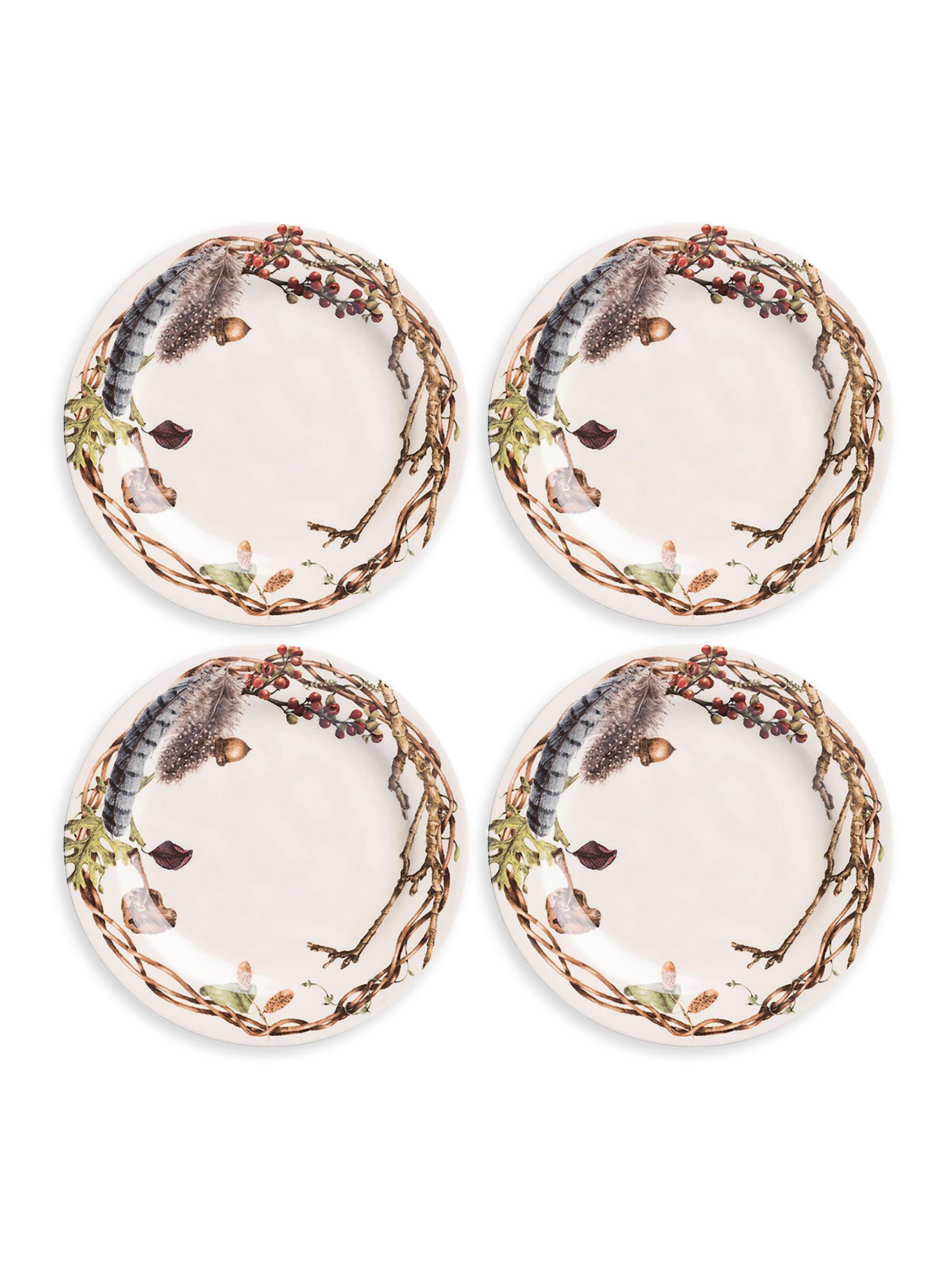 Juliska Forest Walk 4-Piece Party Plate Set