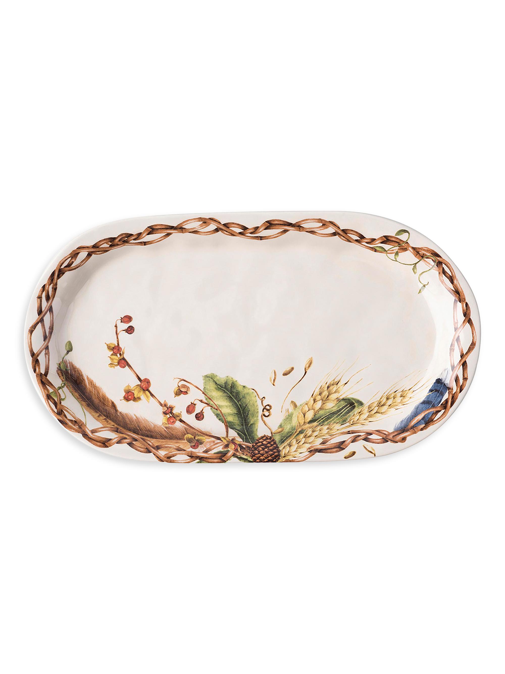 Juliska Forest Walk Hostess Tray/13.5" - Cafe Au Lait