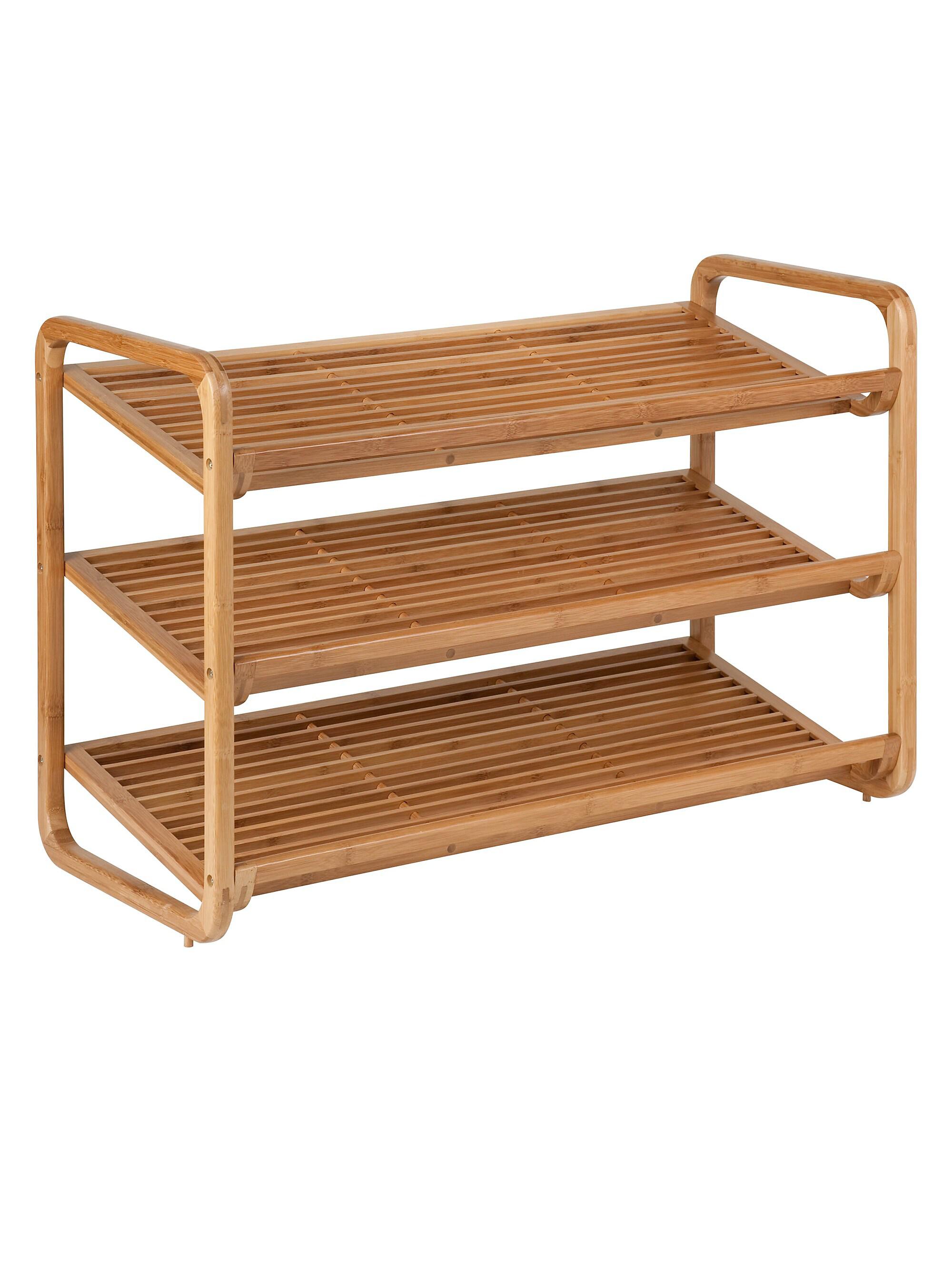 Tier Bamboo Shoe Honey Can Do Shoe Rack Honey-Can-Do 3-Tier Bamboo