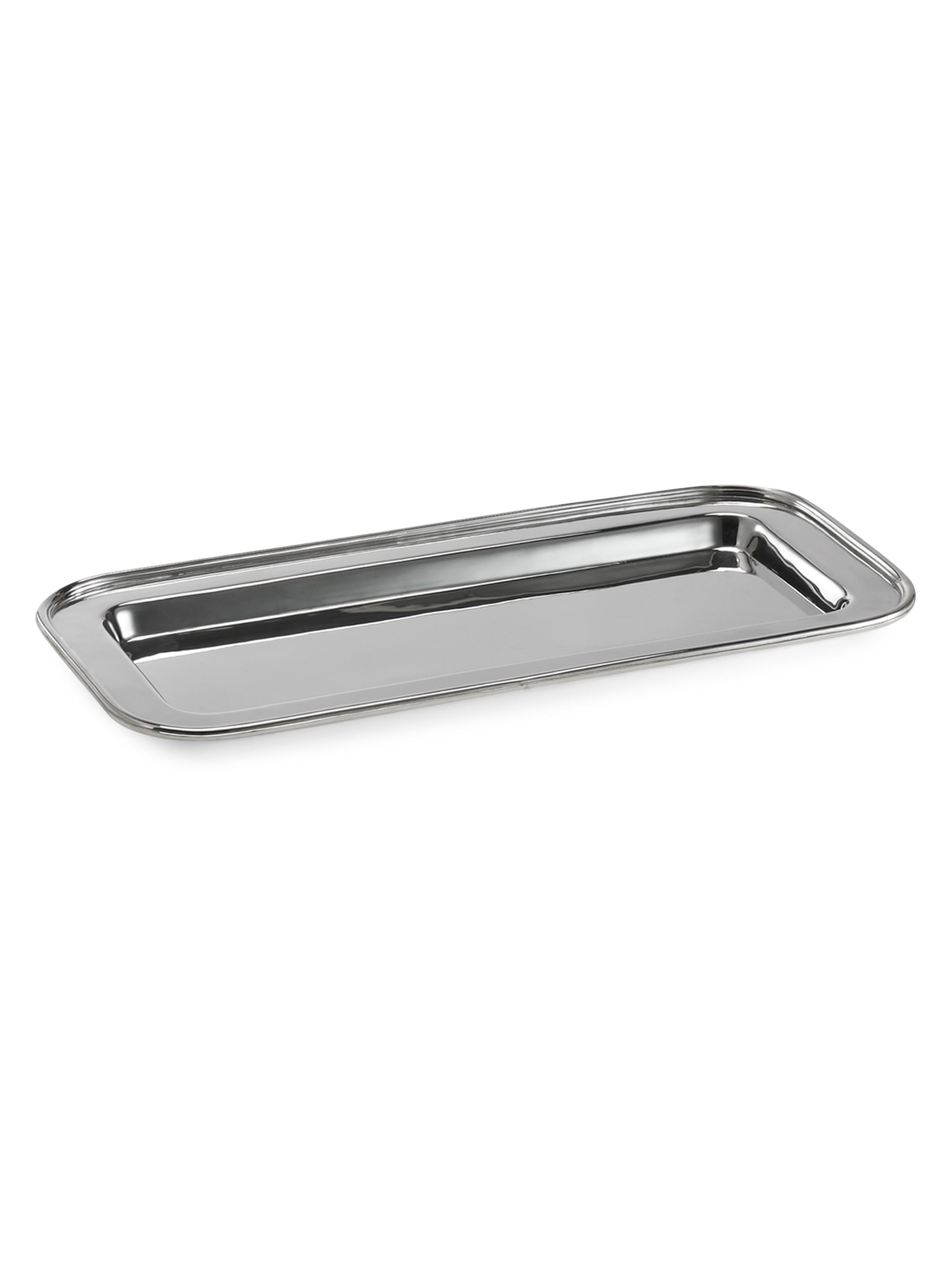 Ralph Lauren Durban Rectangular Silver Tray - Silver