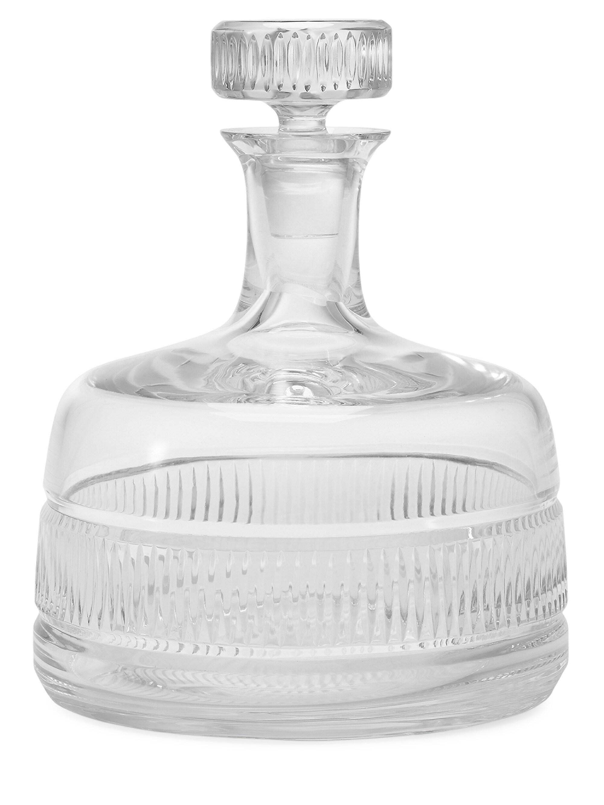 Ralph Lauren Broughton Crystal Decanter - Silver