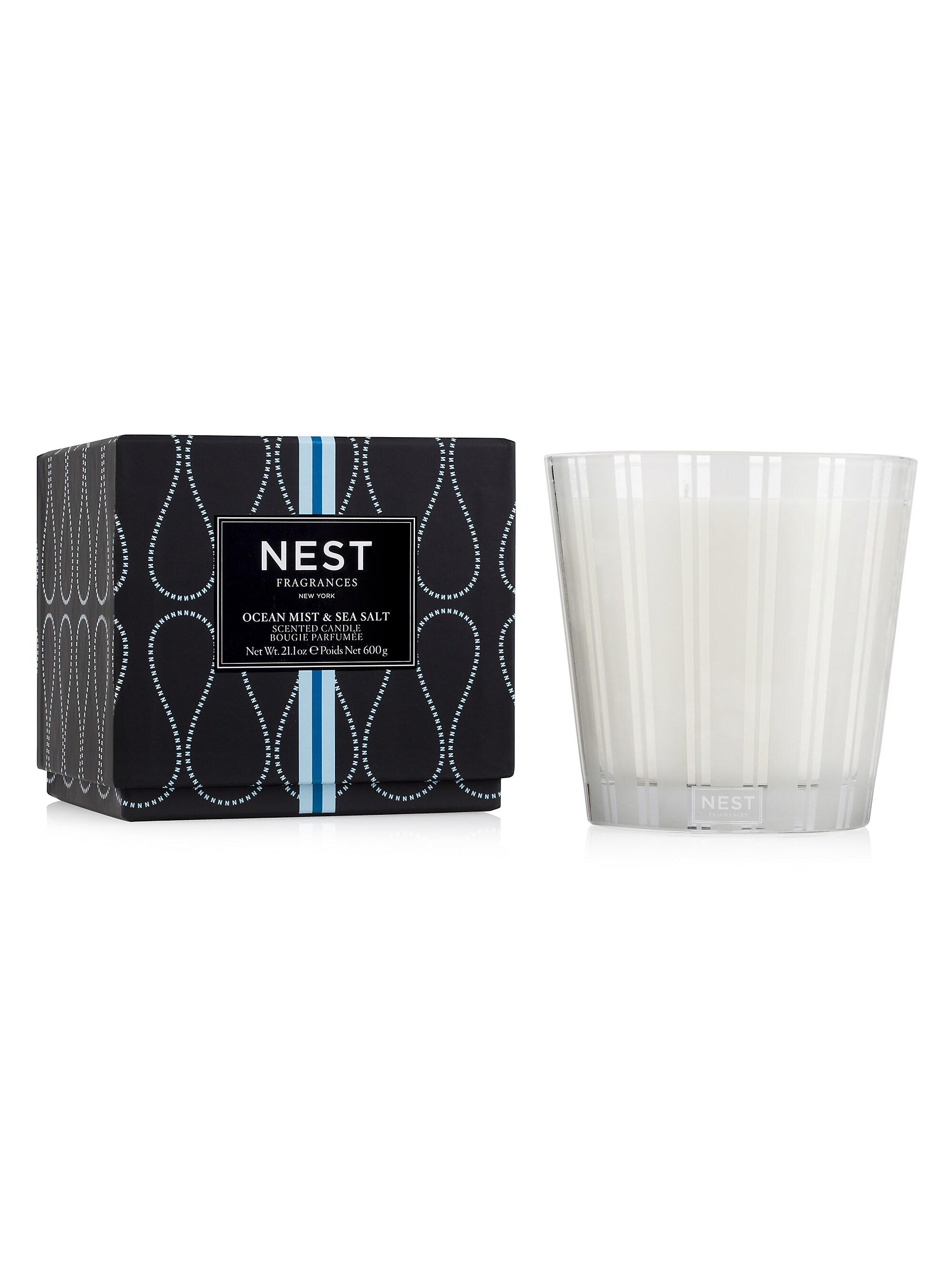 NEST New York Ocean Mist and Sea Salt 3-Wick Scented Candle