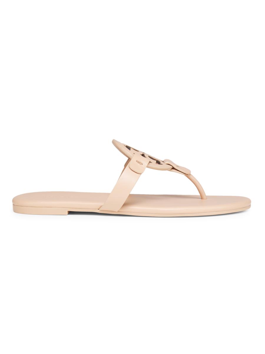 Tory Burch Miller Leather Thong Sandals | Saks Fifth Avenue