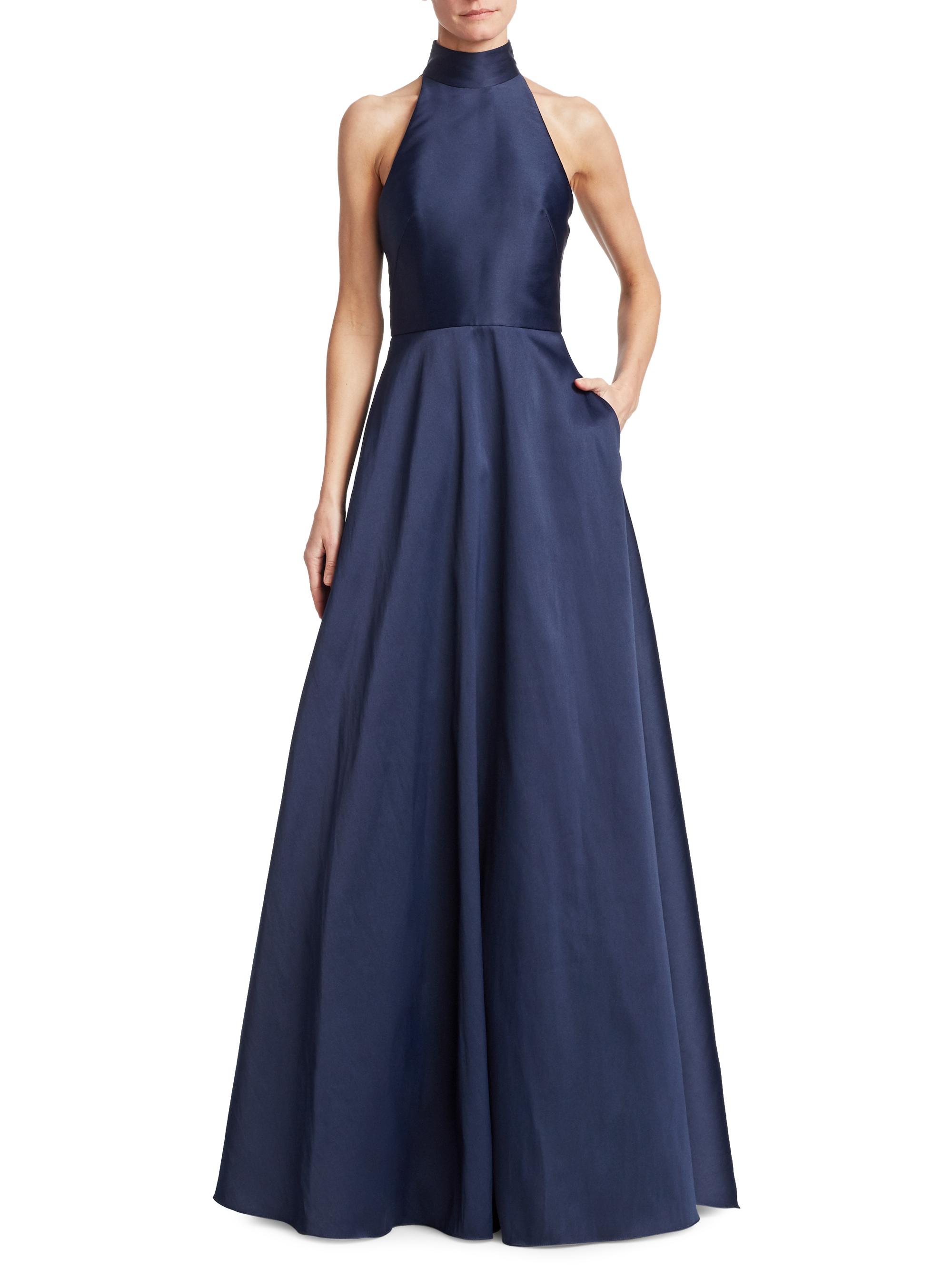 monique lhuillier halter dress Monique Lhuillier Floral Halter Gown by ML Monique Lhuillier