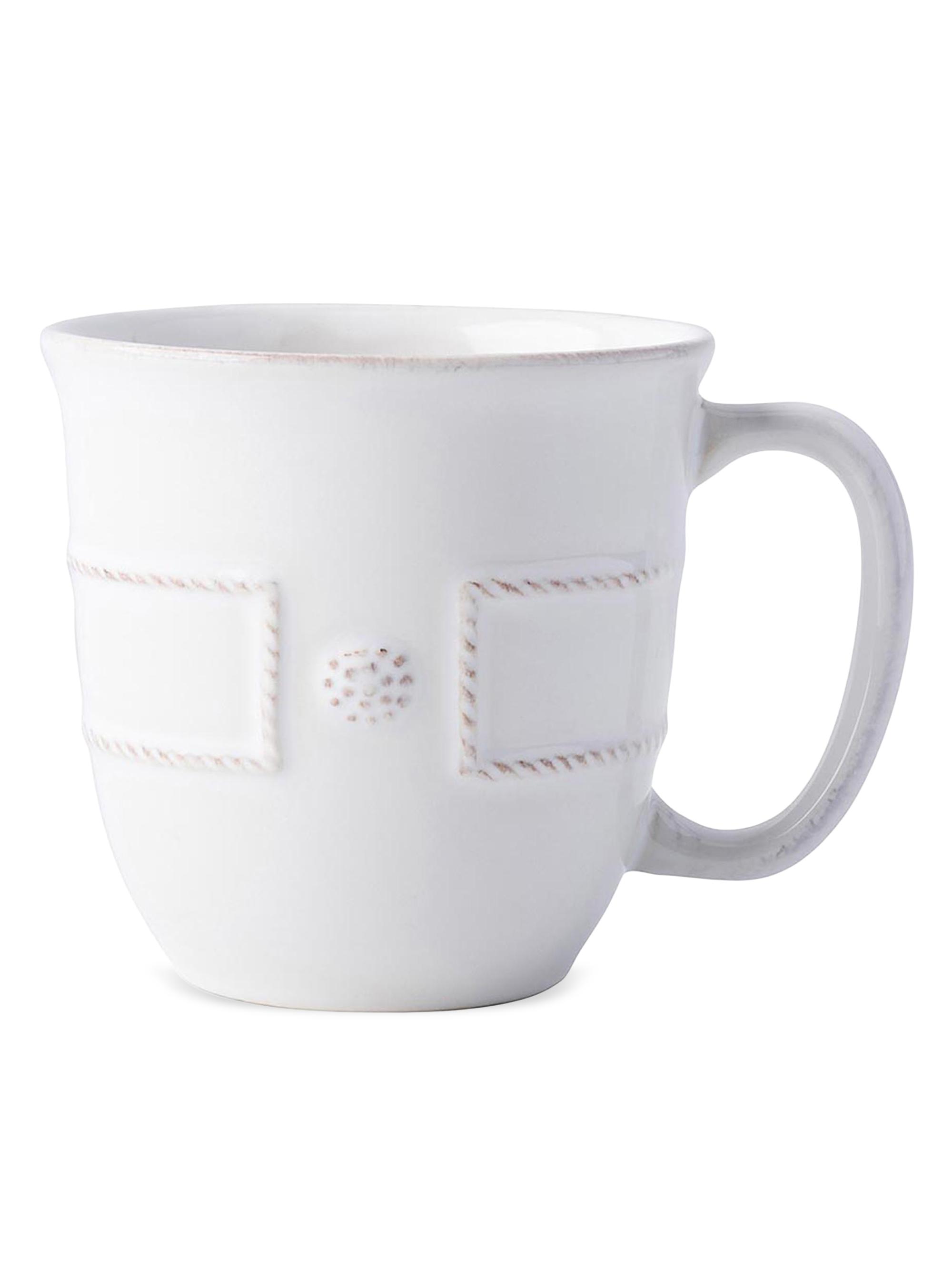 Juliska Berry & Thread French Panel Mug - White