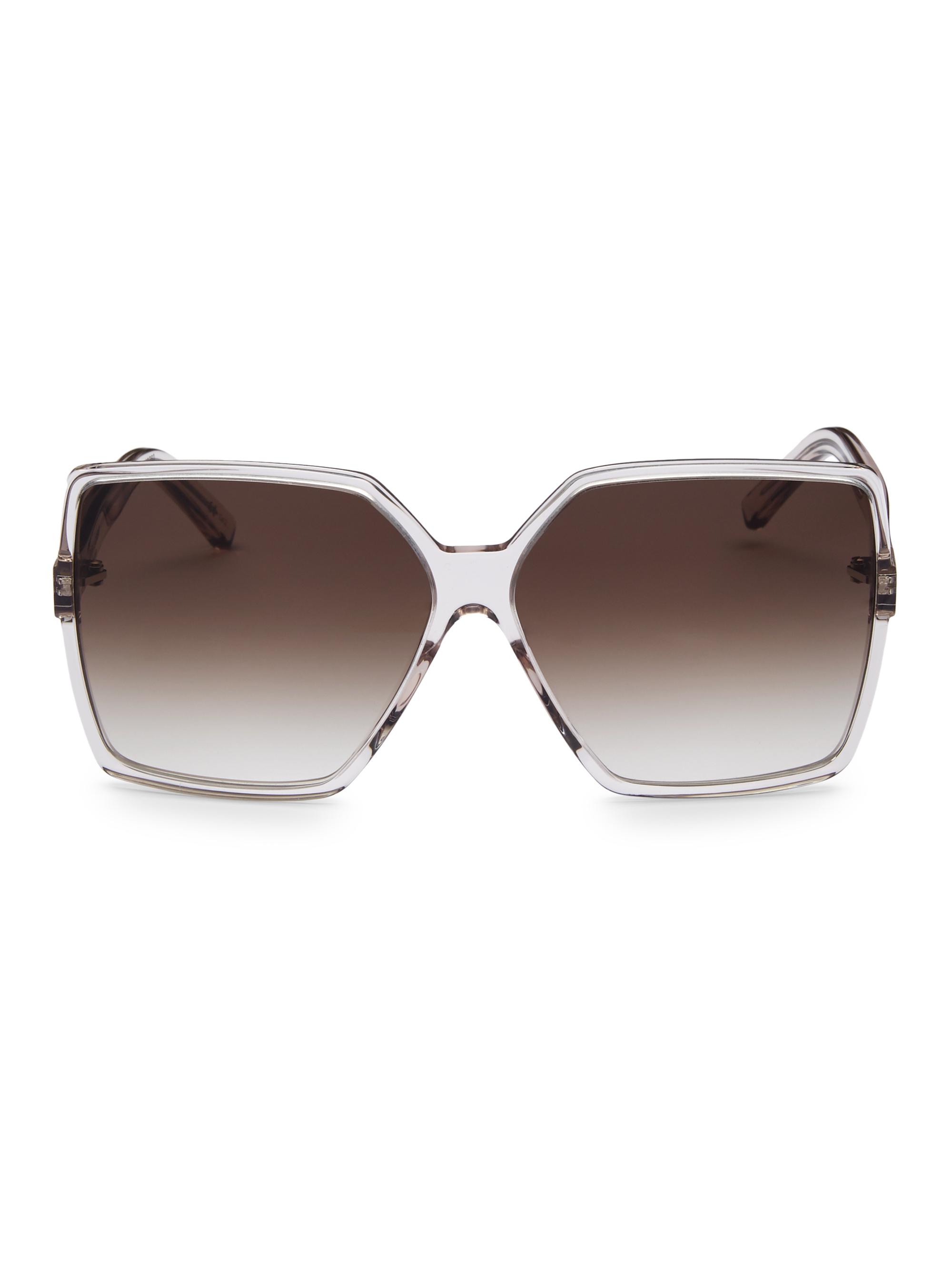 Saint Laurent Women's New Wave Betty 63MM Oversized Square Sunglasses - Nude
