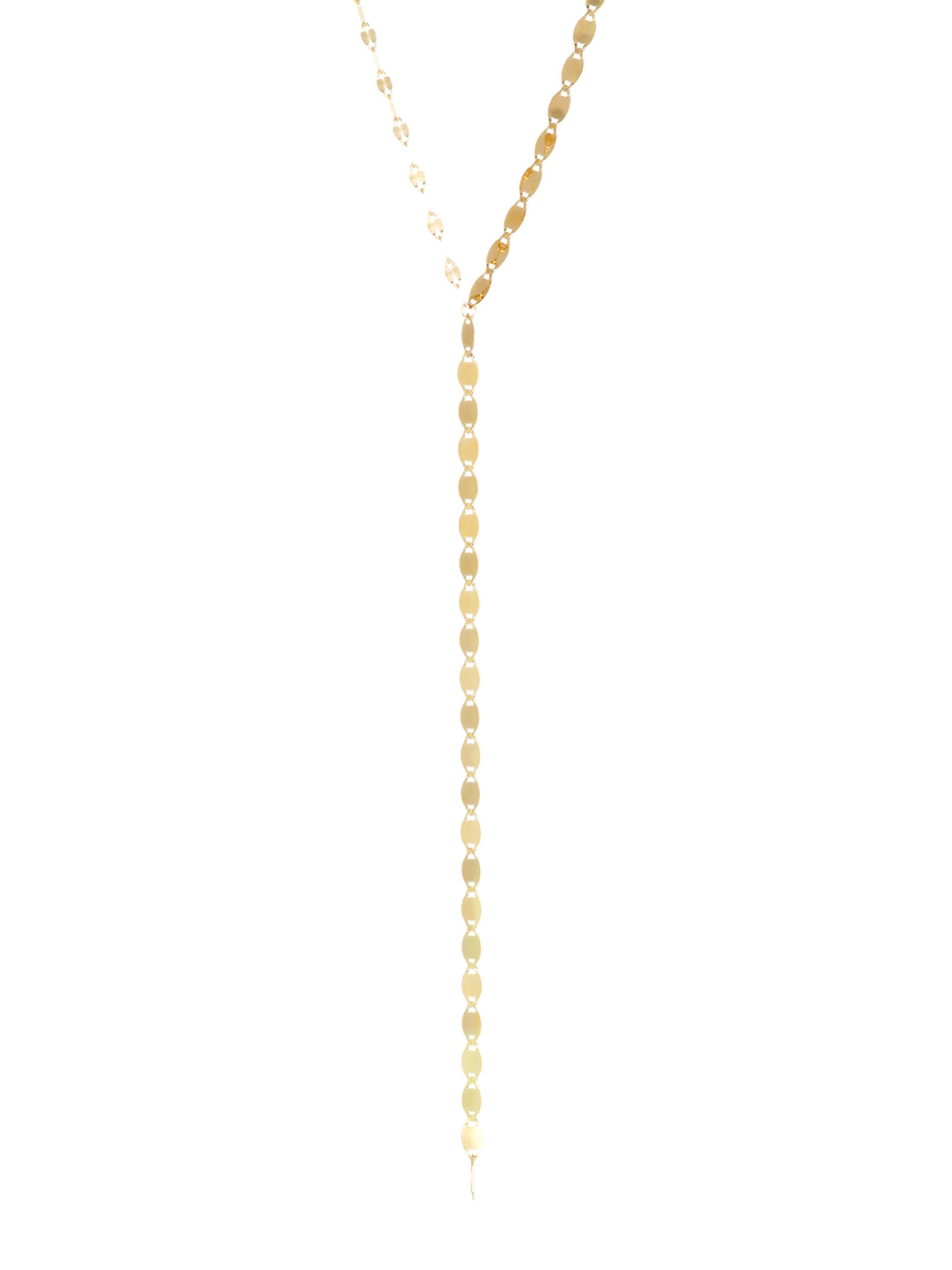 Lana Women's Nude Lariat Disc Necklace