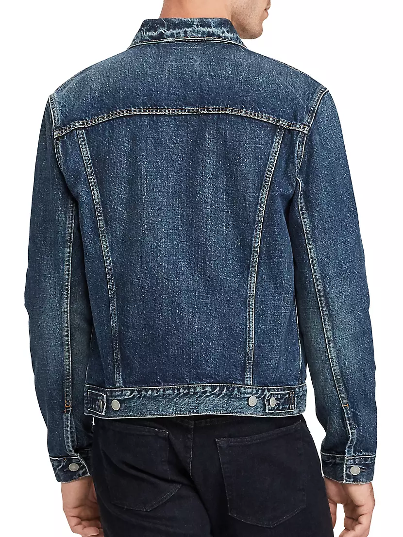 Polo Ralph Lauren Icon Faded-wash Cotton-denim Jacket In Ripley