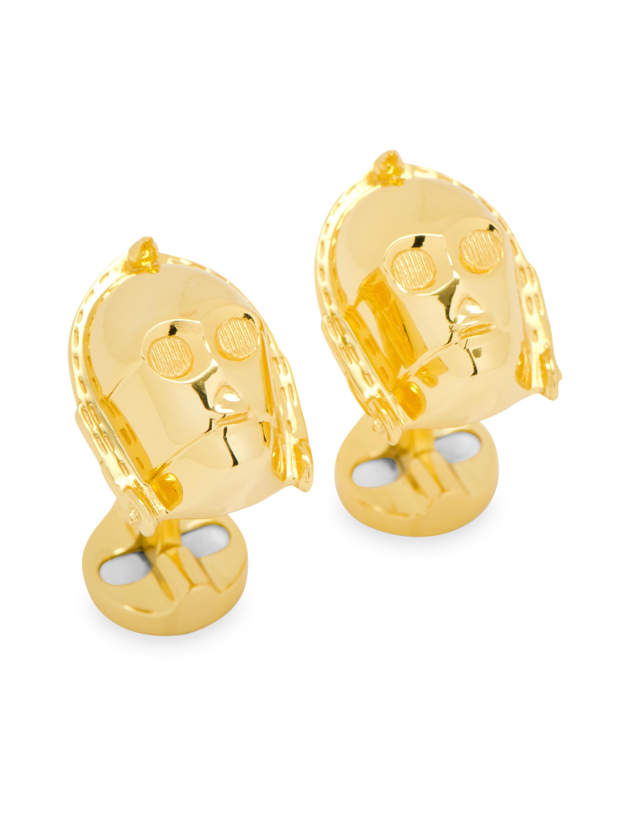 Cufflinks, Inc. Men's 3D C3PO Cufflinks - Gold