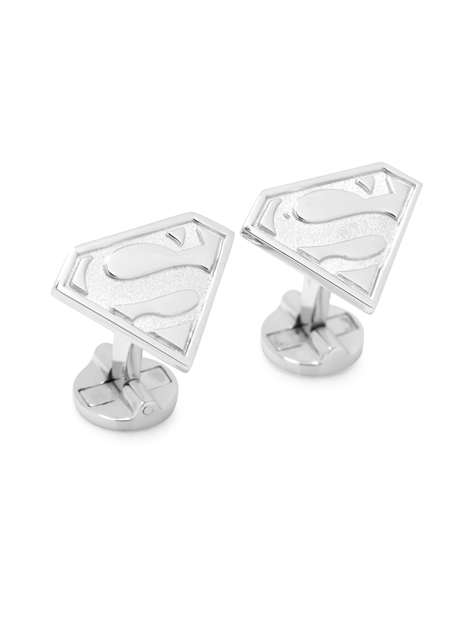 Cufflinks, Inc. Men's Superman Sterling Silver Cufflinks - Silver