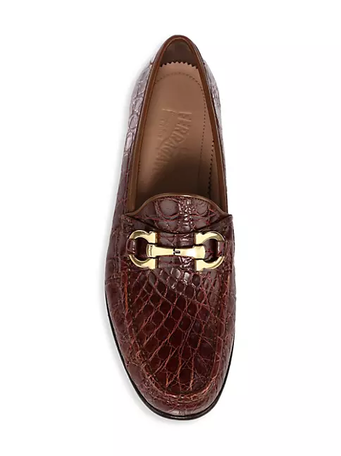 Men's Gucci Jordaan crocodile loafer