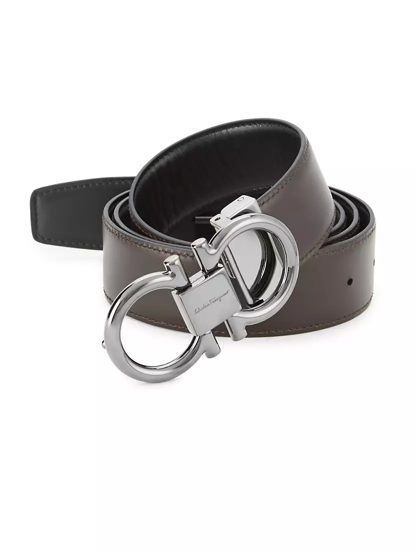 silver ferragamo belt buckle