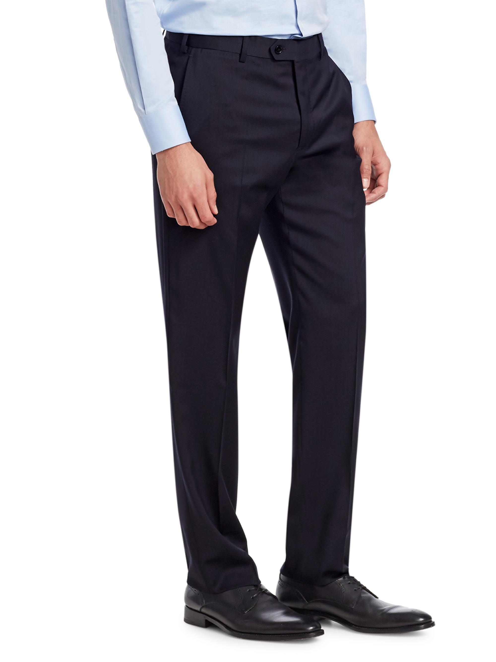 スーツ Emporio Armani basic trousers Emporio Armani Navy Wool Trousers | Saks Fifth Avenue