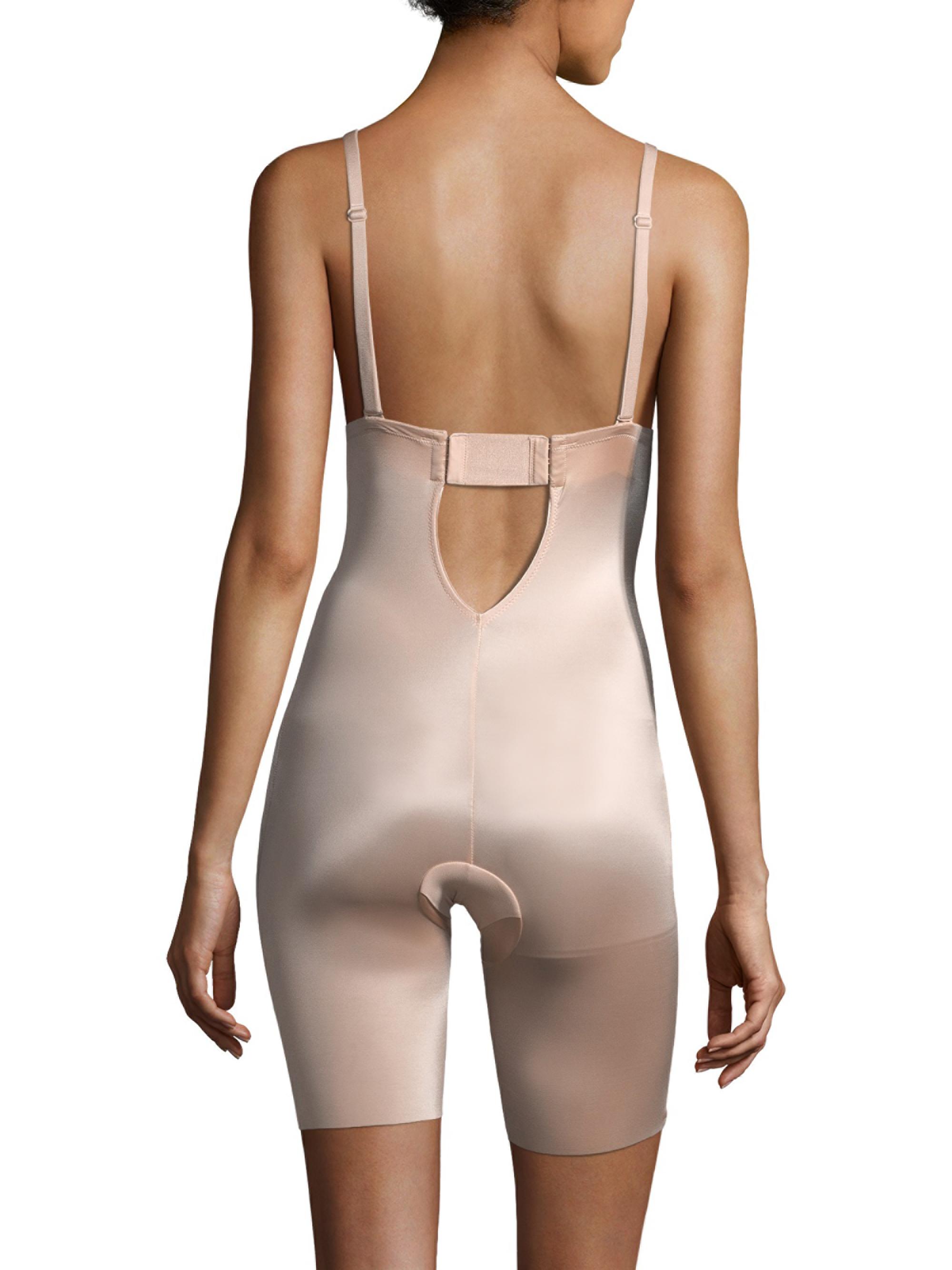 strapless open back dress Low-Back Shaping Bodysuit with Removable Padding Light Skin / XXL