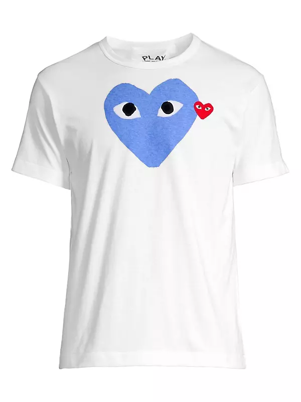 Shop Comme des Garçons PLAY Double Heart T-Shirt | Saks Fifth Avenue