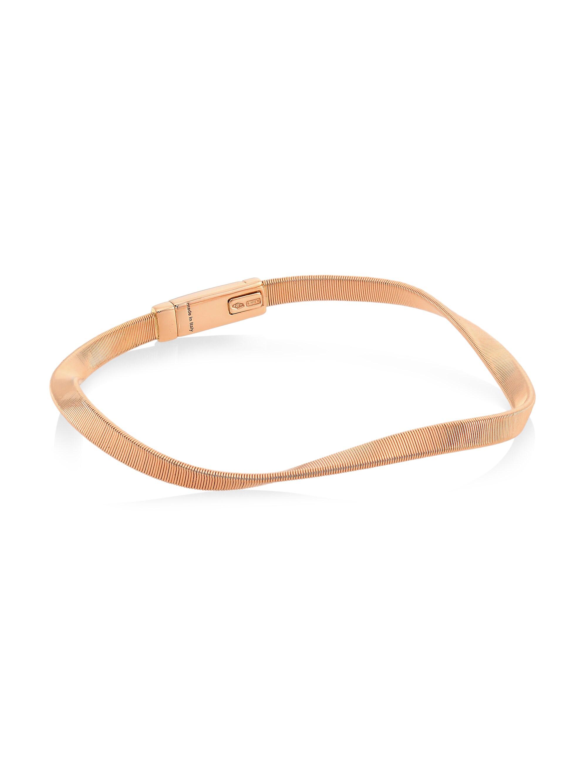 Marco Bicego Women's Marrakech 18K Rose Gold Twisted Coil Bracelet - Gold