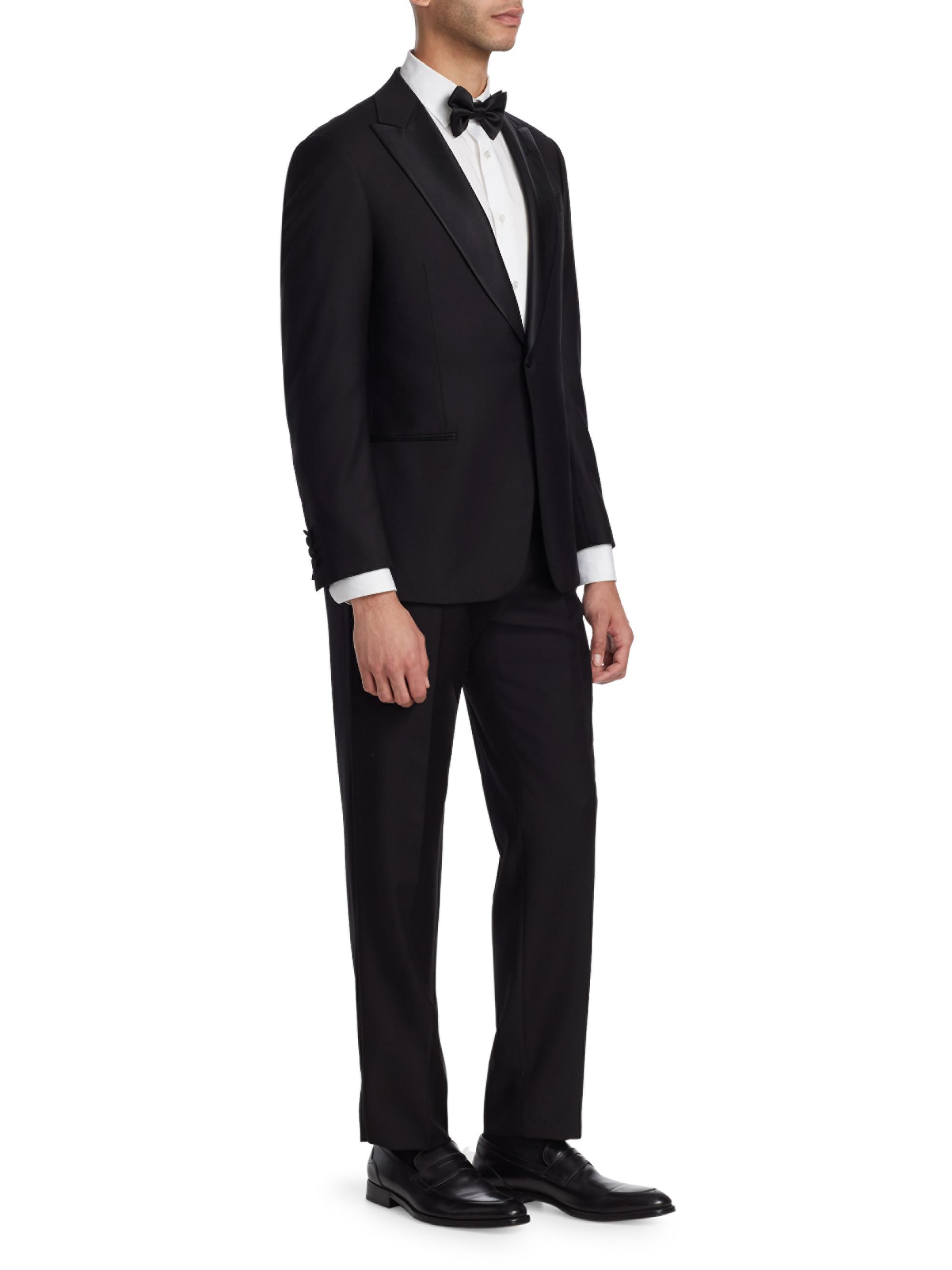 Emporio Armani G-Line Super Line Peak Tuxedo | Saks Fifth Avenue