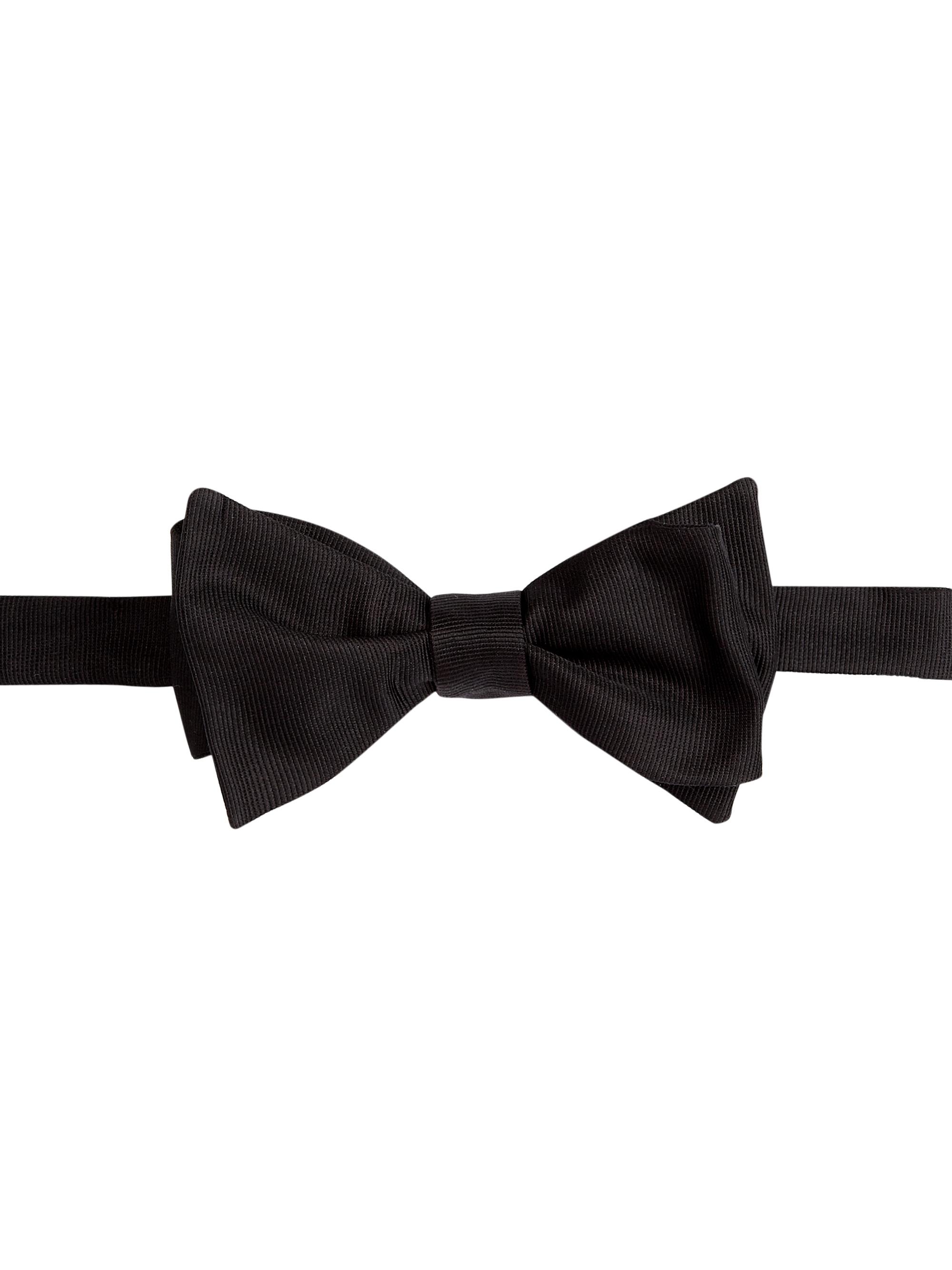 Giorgio Armani Men's Solid Silk Bow Tie - Black