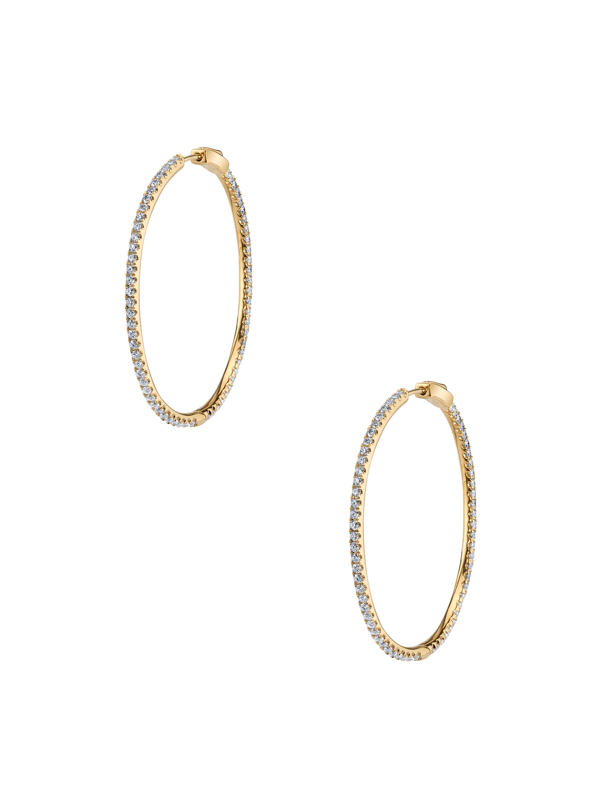 Anita Ko Women's Fonda 18K Yellow Gold & Diamond Hoop Earrings - Yellow Gold