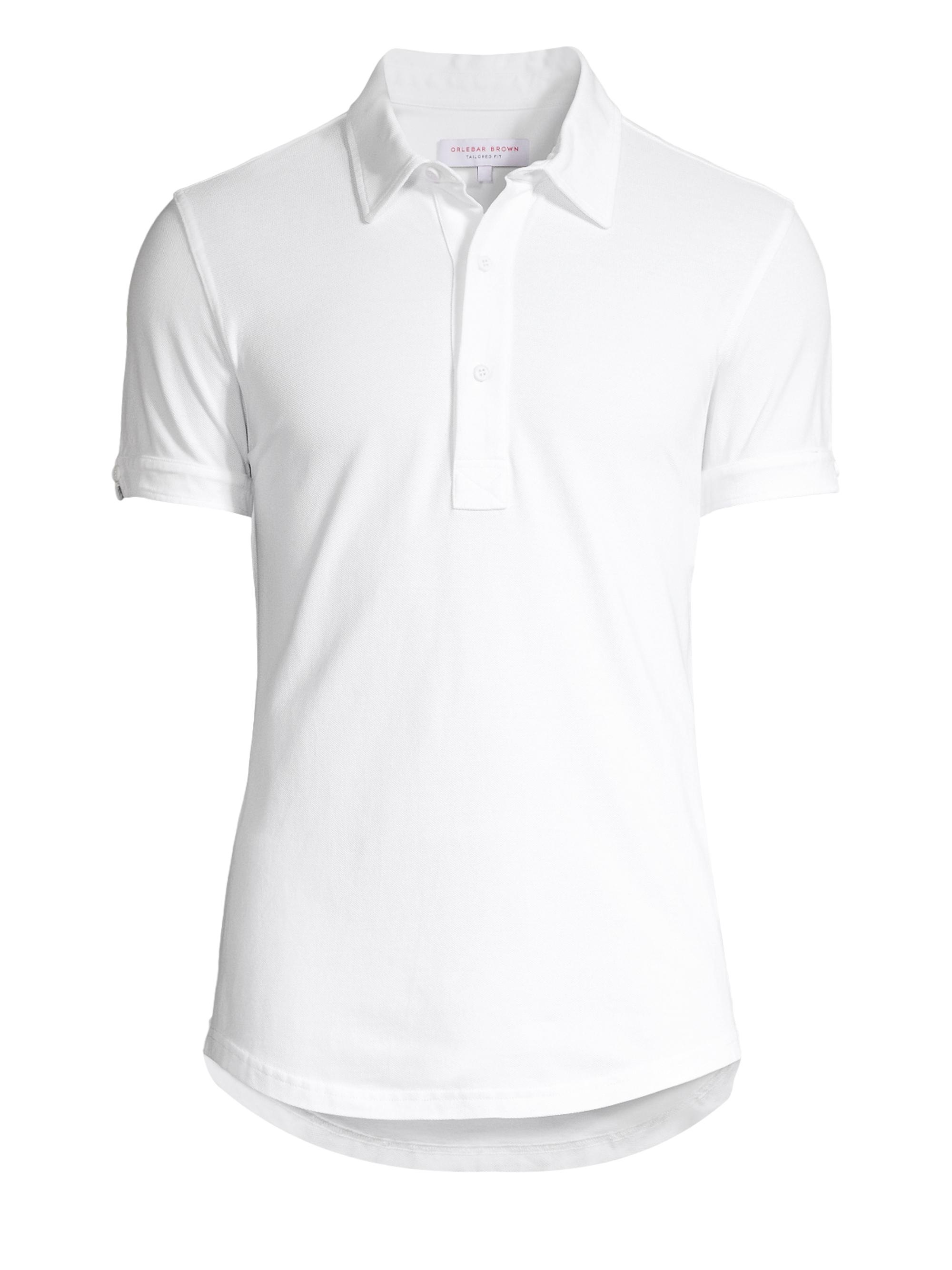Orlebar Brown Men's Sebastian Tailored Polo Shirt - White