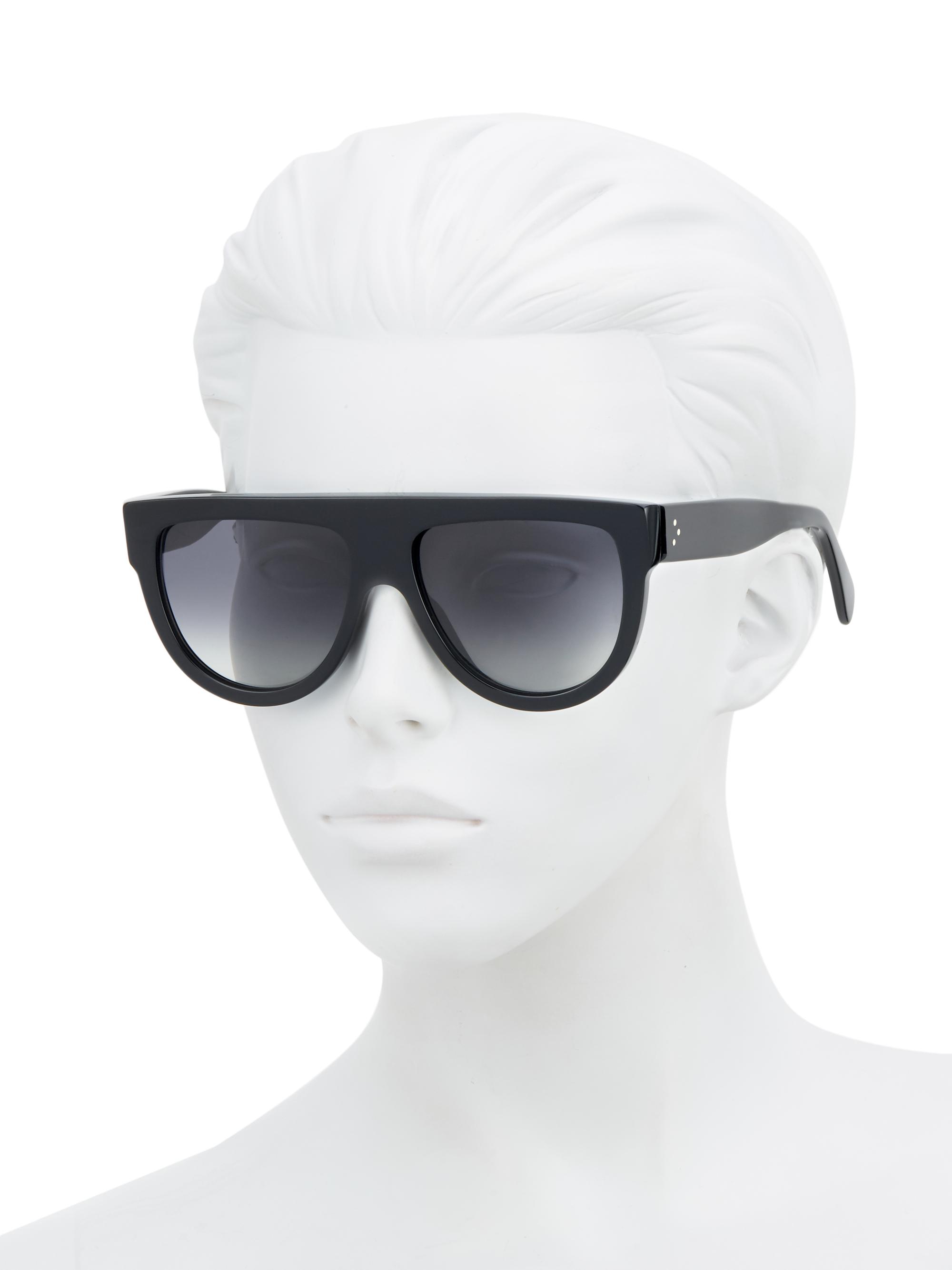 超美品 CELINE アビエーター ティアドロップ CELINE Black Aviator Sunglasses | Saks Fifth Avenue