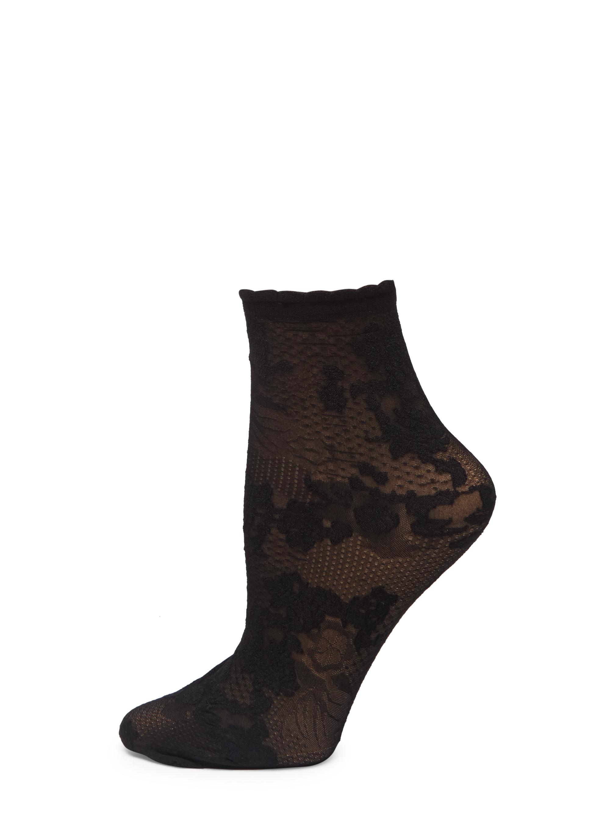 Natori Women's Scarlet Sheer Socks - Black