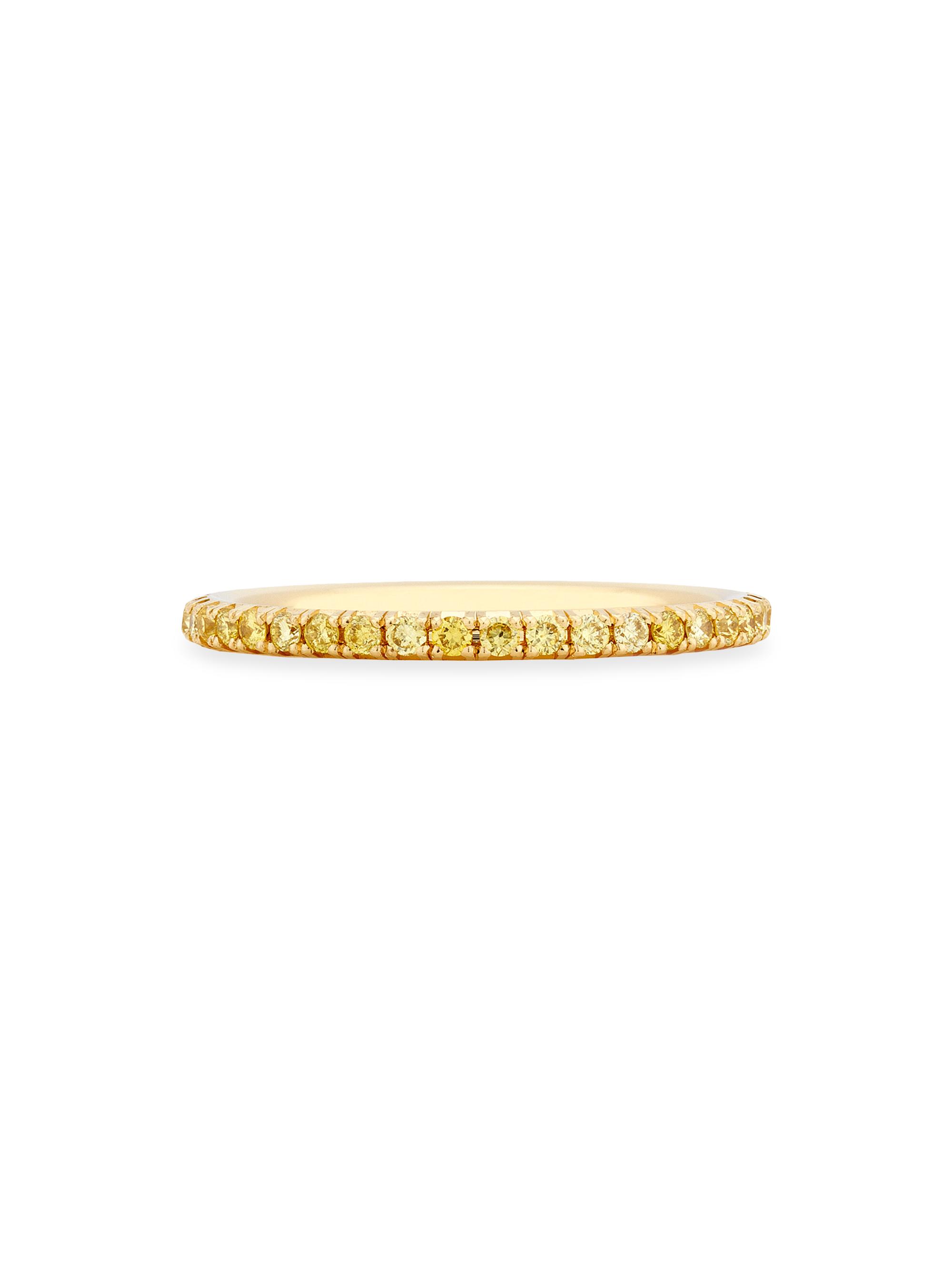 De Beers Jewellers Women's Aura 18K Yellow Gold & Natural Diamond Eternity Band/1.2MM - Yellow Gold