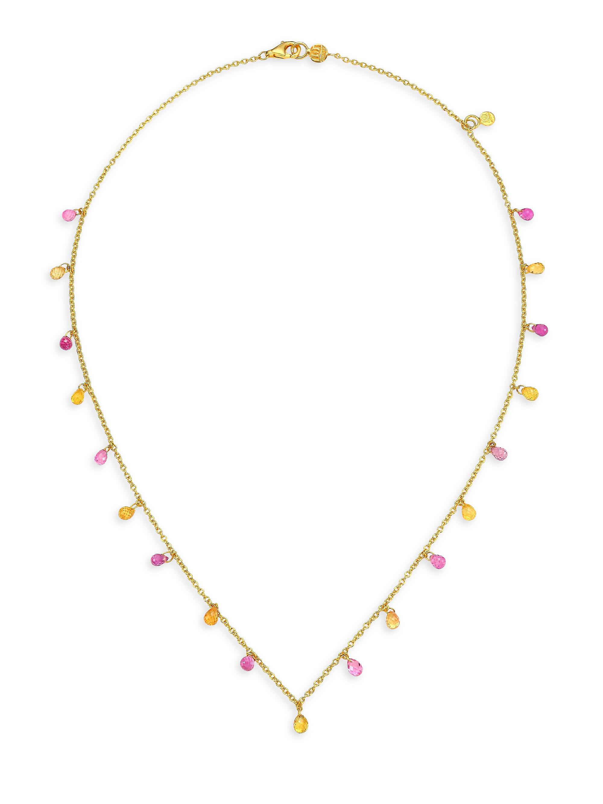 Gurhan Women's 22K Gold & Pink Sapphire Necklace - Gold