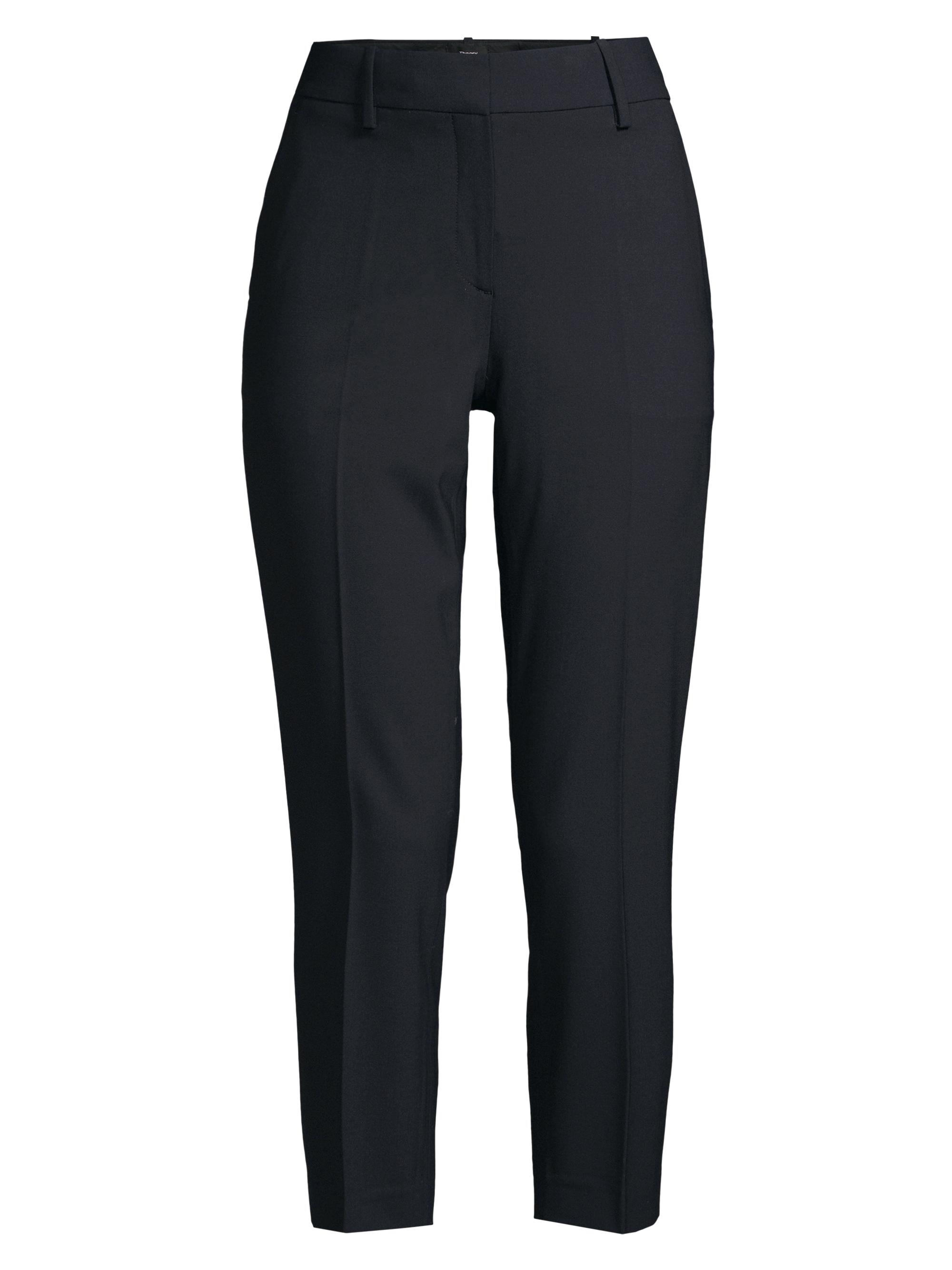 Theory Women's Treeca Skinny-Leg Cropped Classic Suiting Pants - Deep Navy
