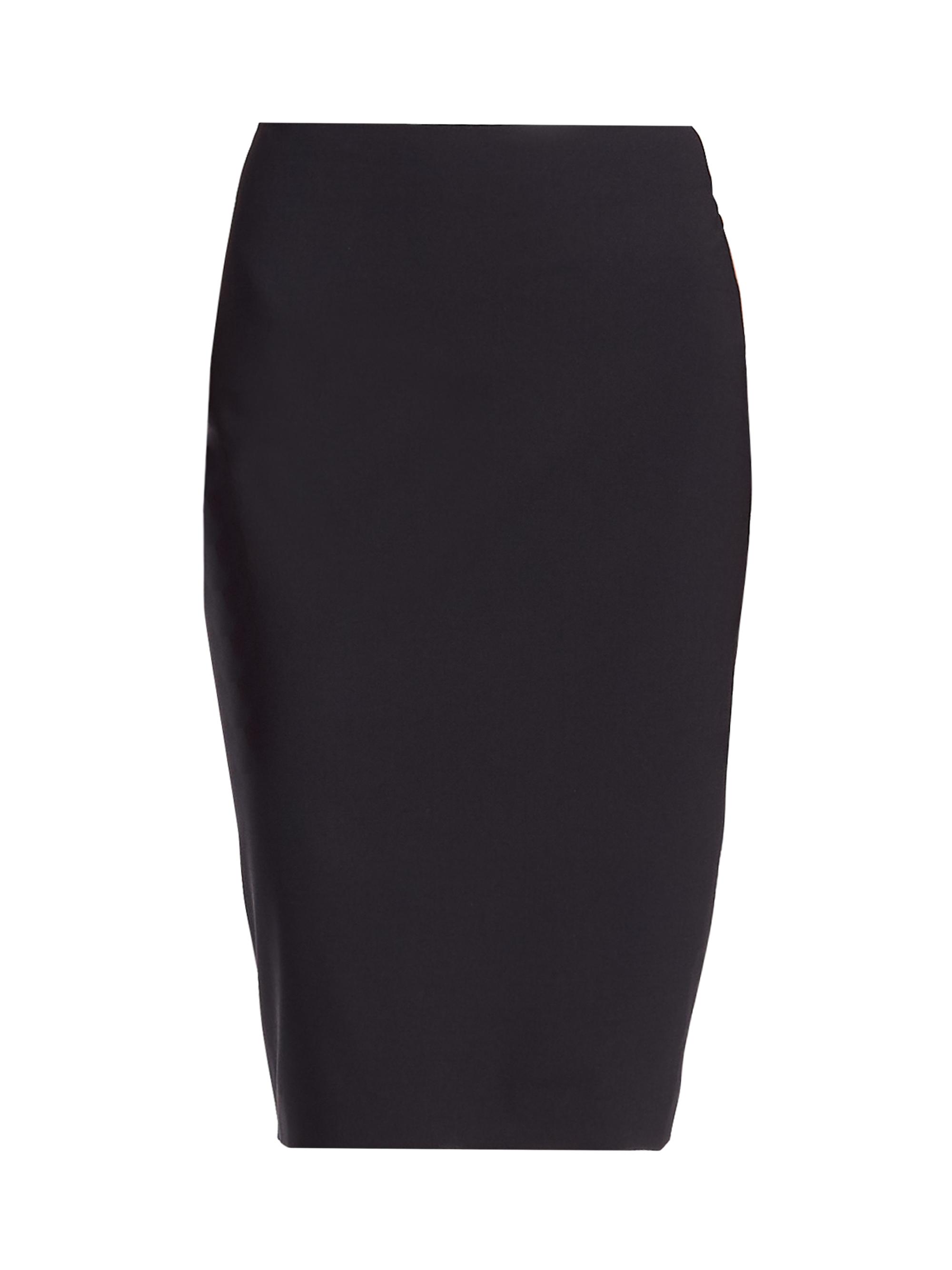 Stretch Wool Pencil Skirt