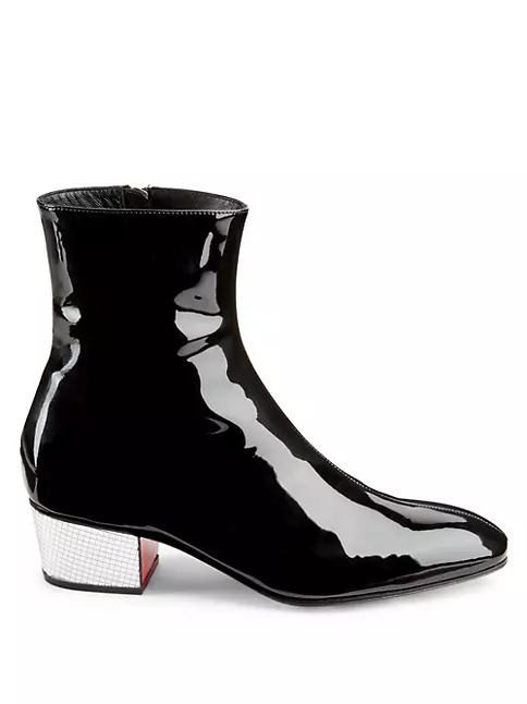 Patent leather boots Christian Louboutin Black size 42 IT in Patent leather  - 34306011