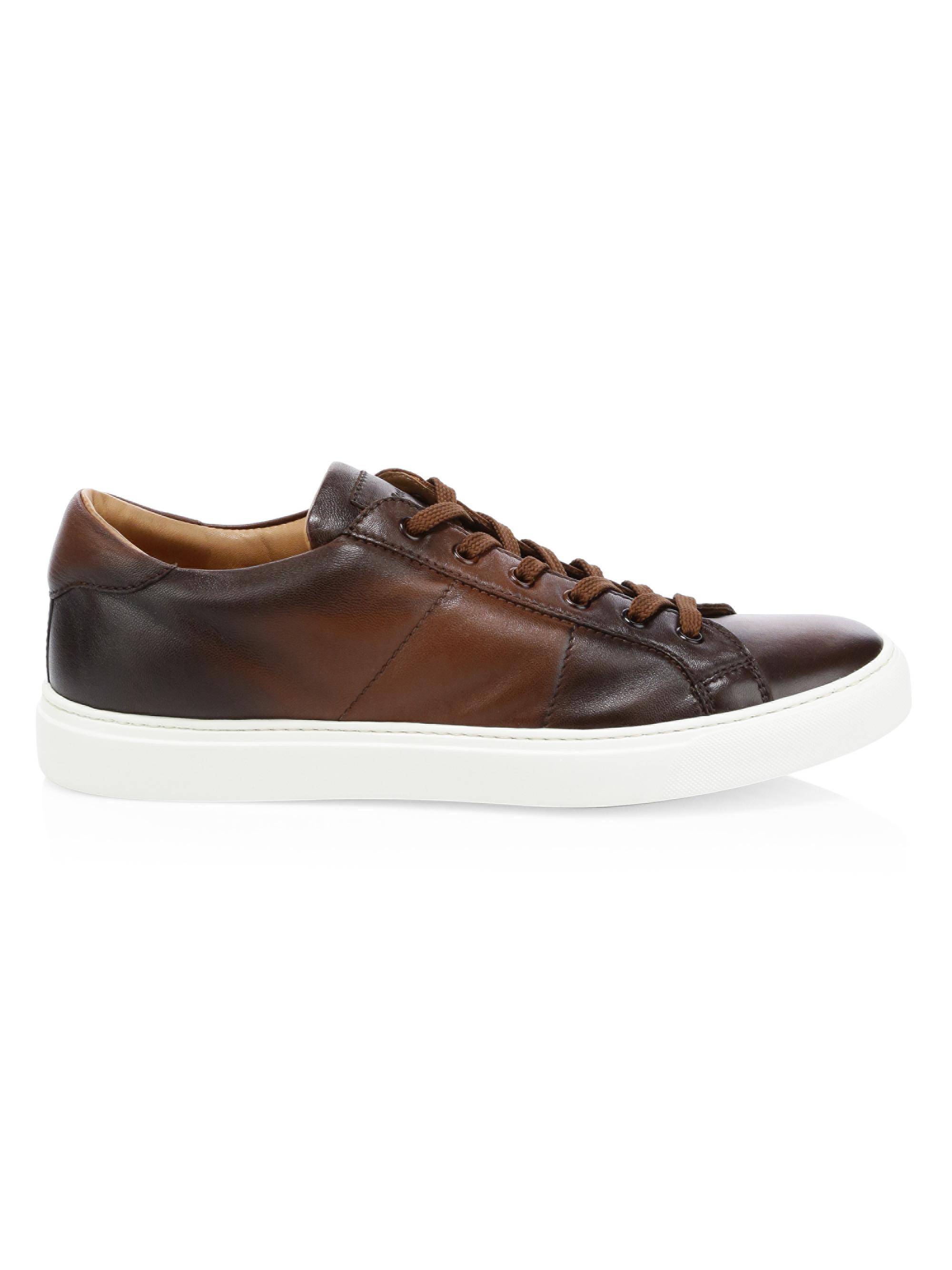 To Boot New York Men's Colton Leather Sneakers - Brandy