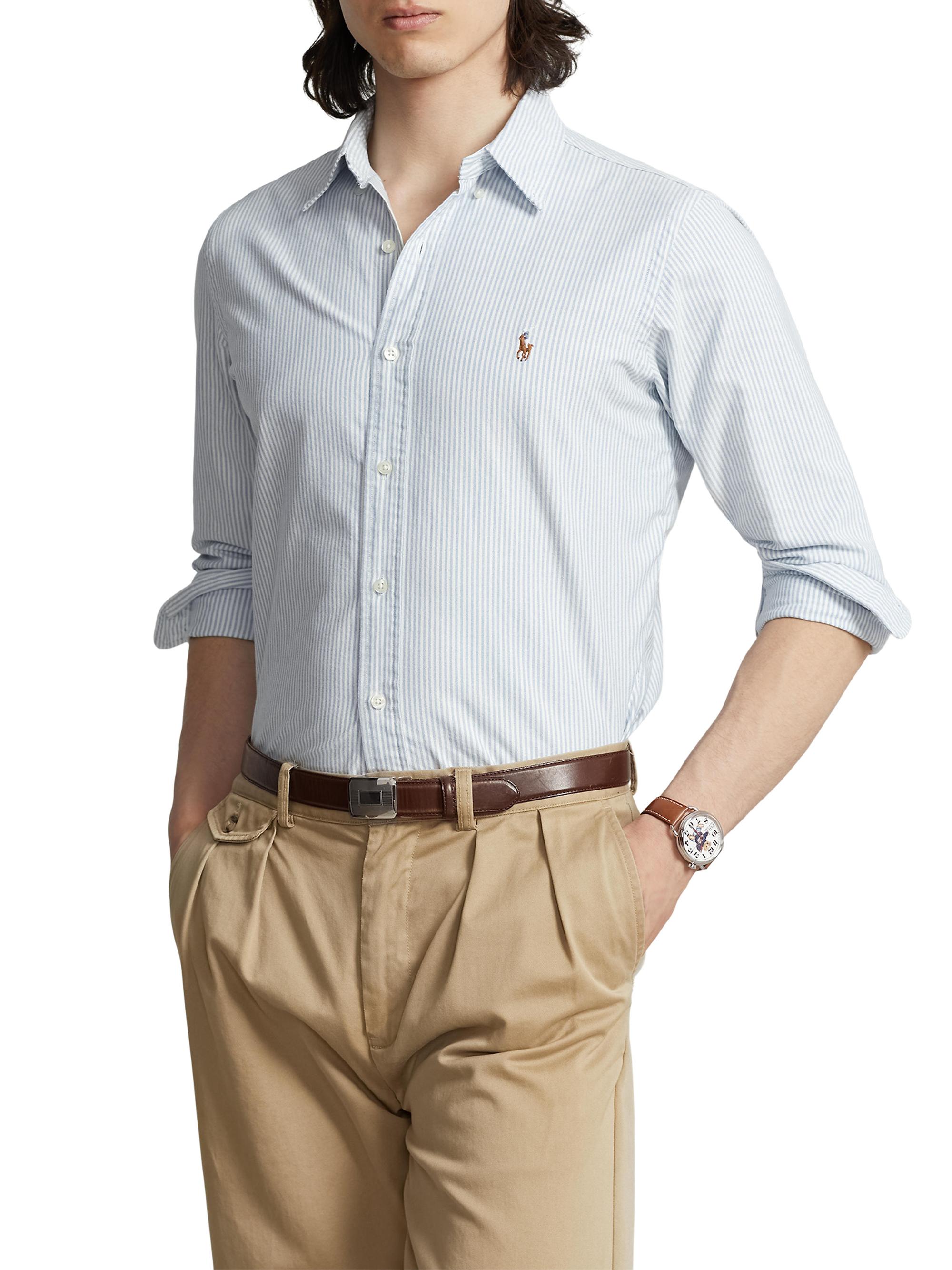 Polo Ralph Lauren Striped Classic-Fit Oxford Shirt | Saks Fifth Avenue