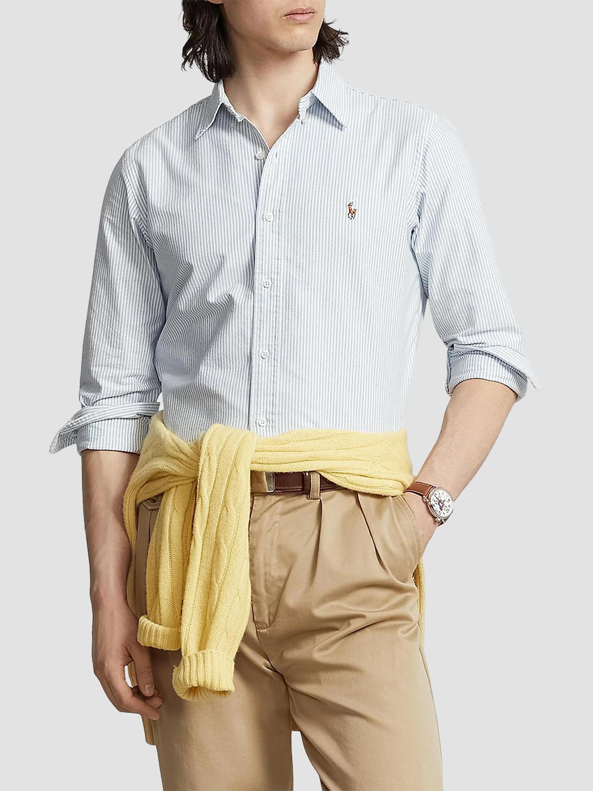 ラルフローレン Polo Ralph Lauren Striped Classic-Fit Oxford Shirt | Saks Fifth Avenue