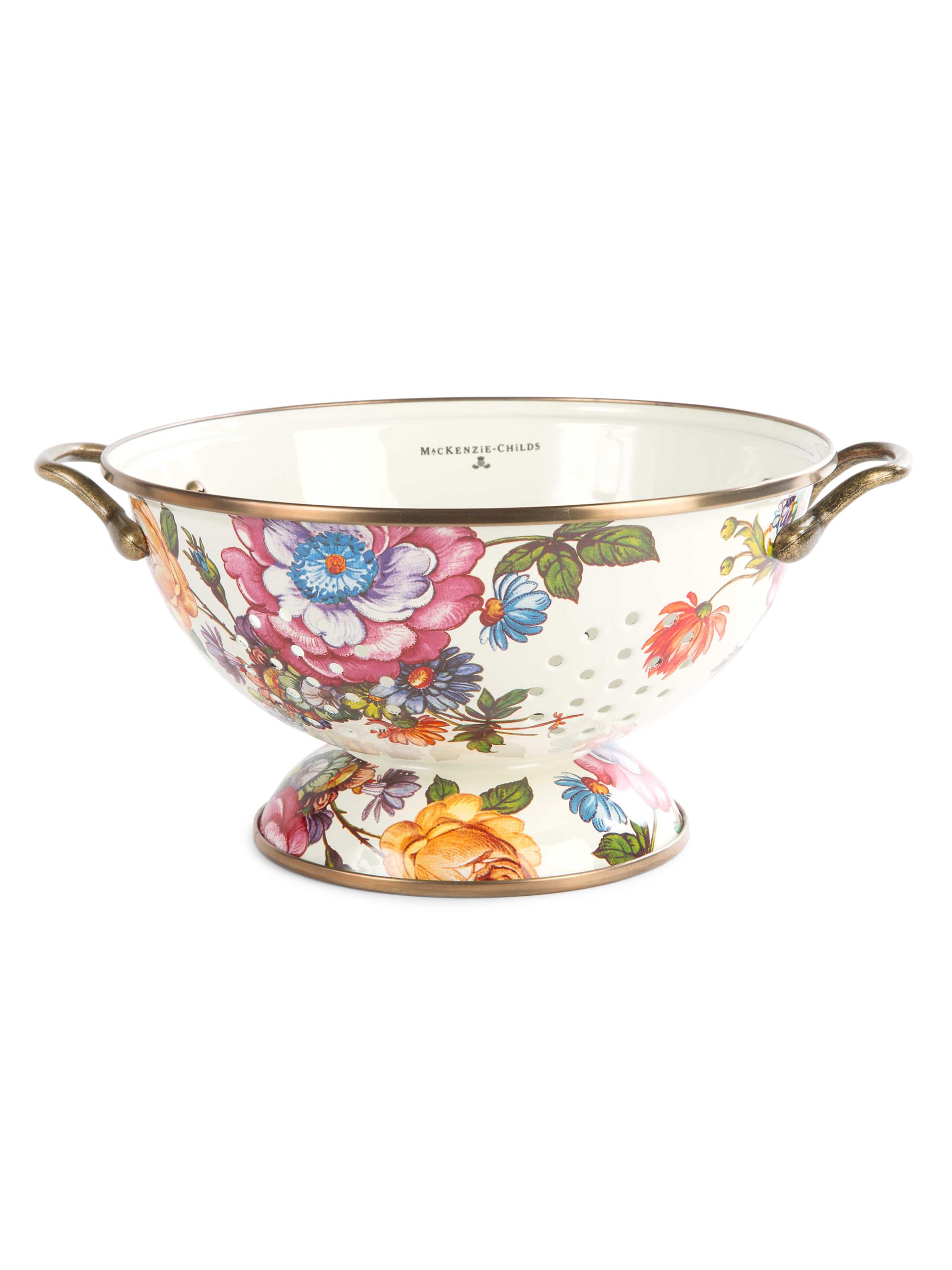 MacKenzie-Childs Small Flower Market Colander