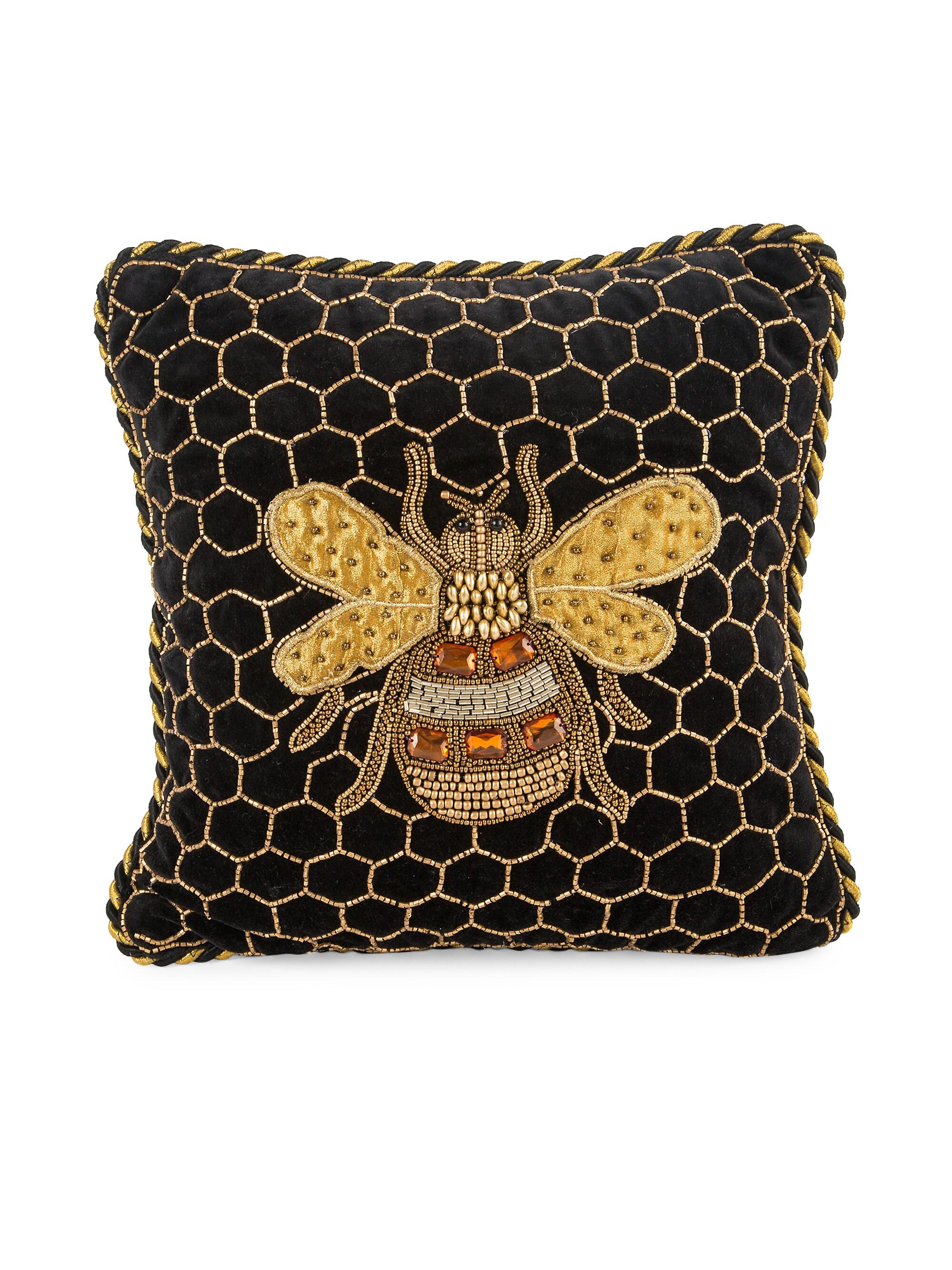 MacKenzie-Childs Queen Bee Pillow