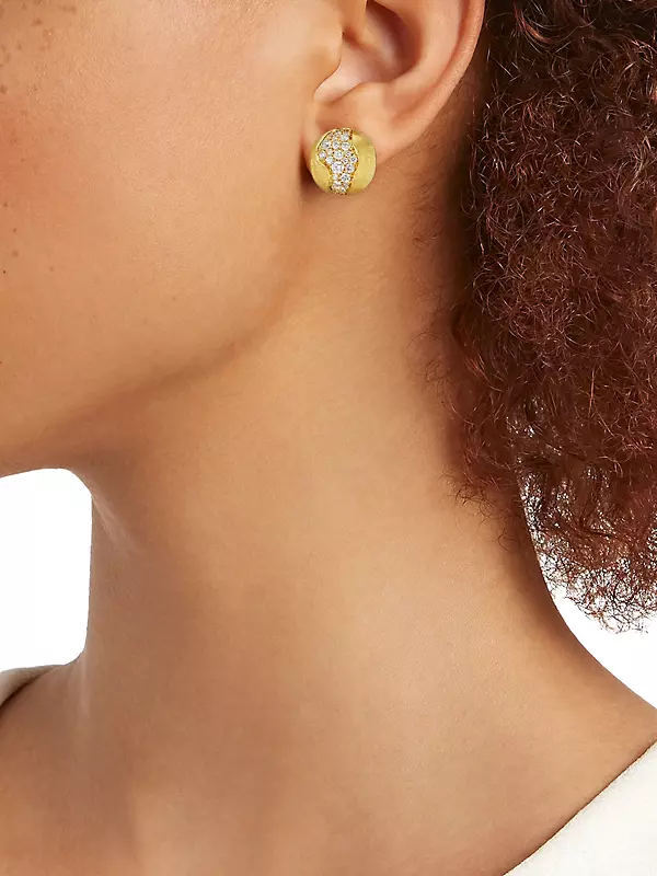 Africa Constellation 18K Gold & Diamond Stud Earrings