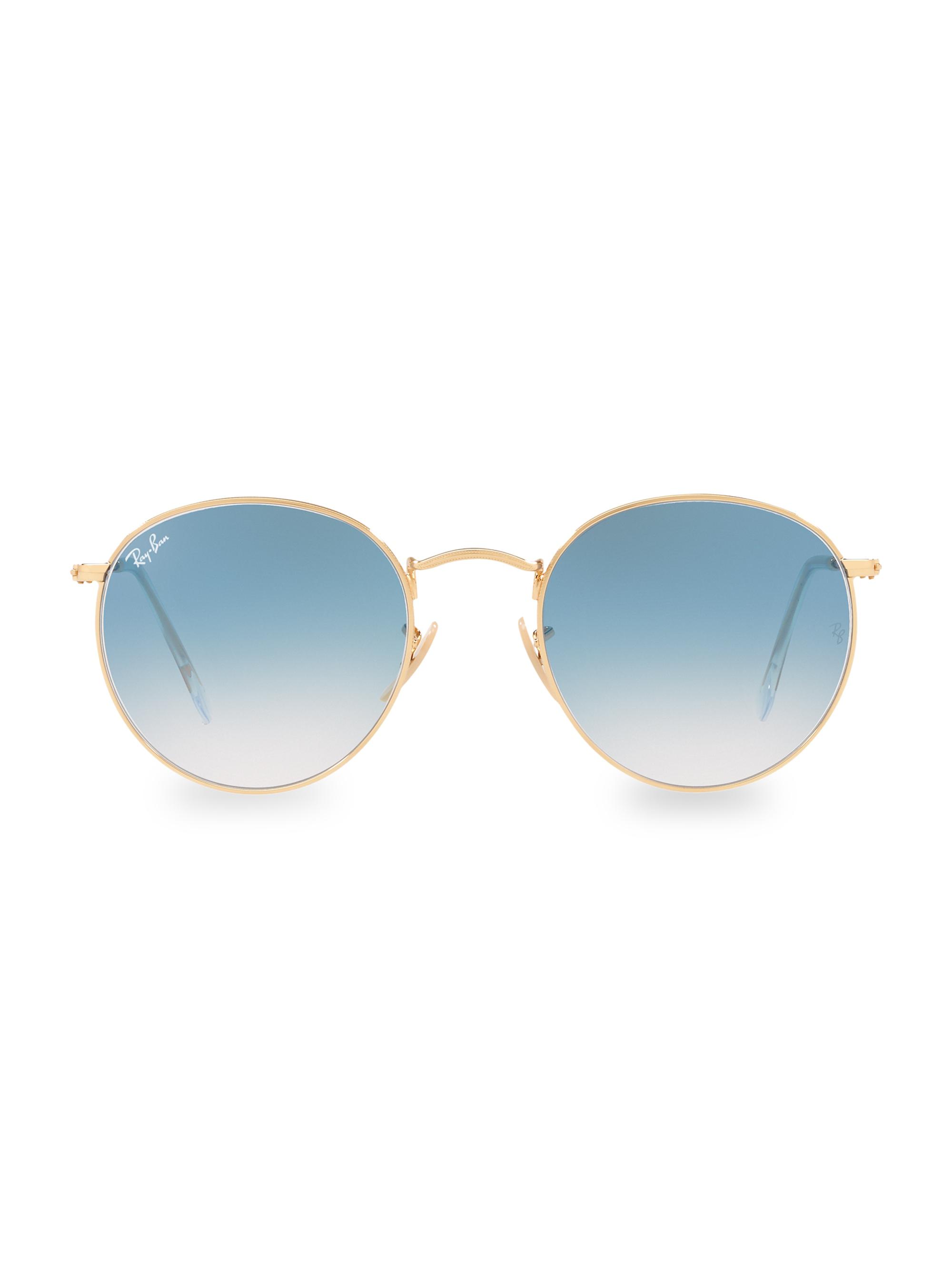 Ray-Ban Men's RB3447 53MM Round Sunglasses - Gold