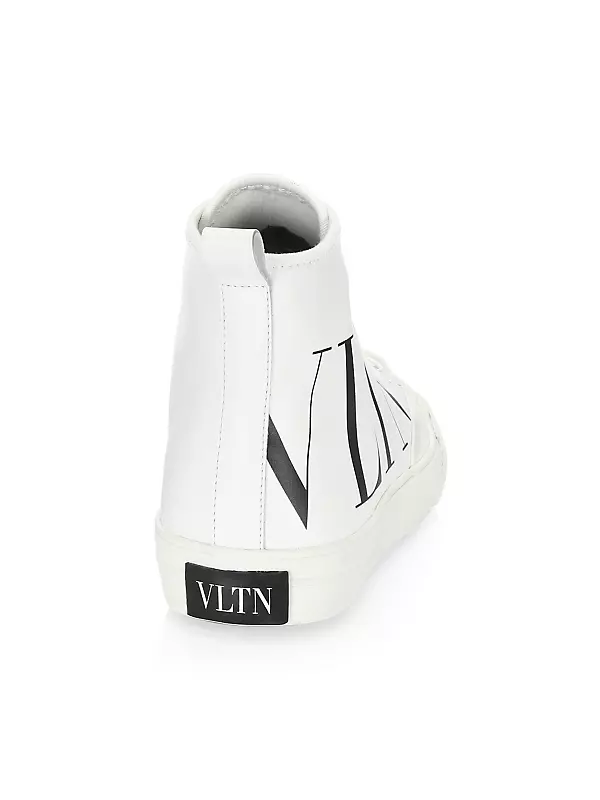 Shop Valentino Garavani VLTN High-Top Sneakers | Saks Fifth Avenue