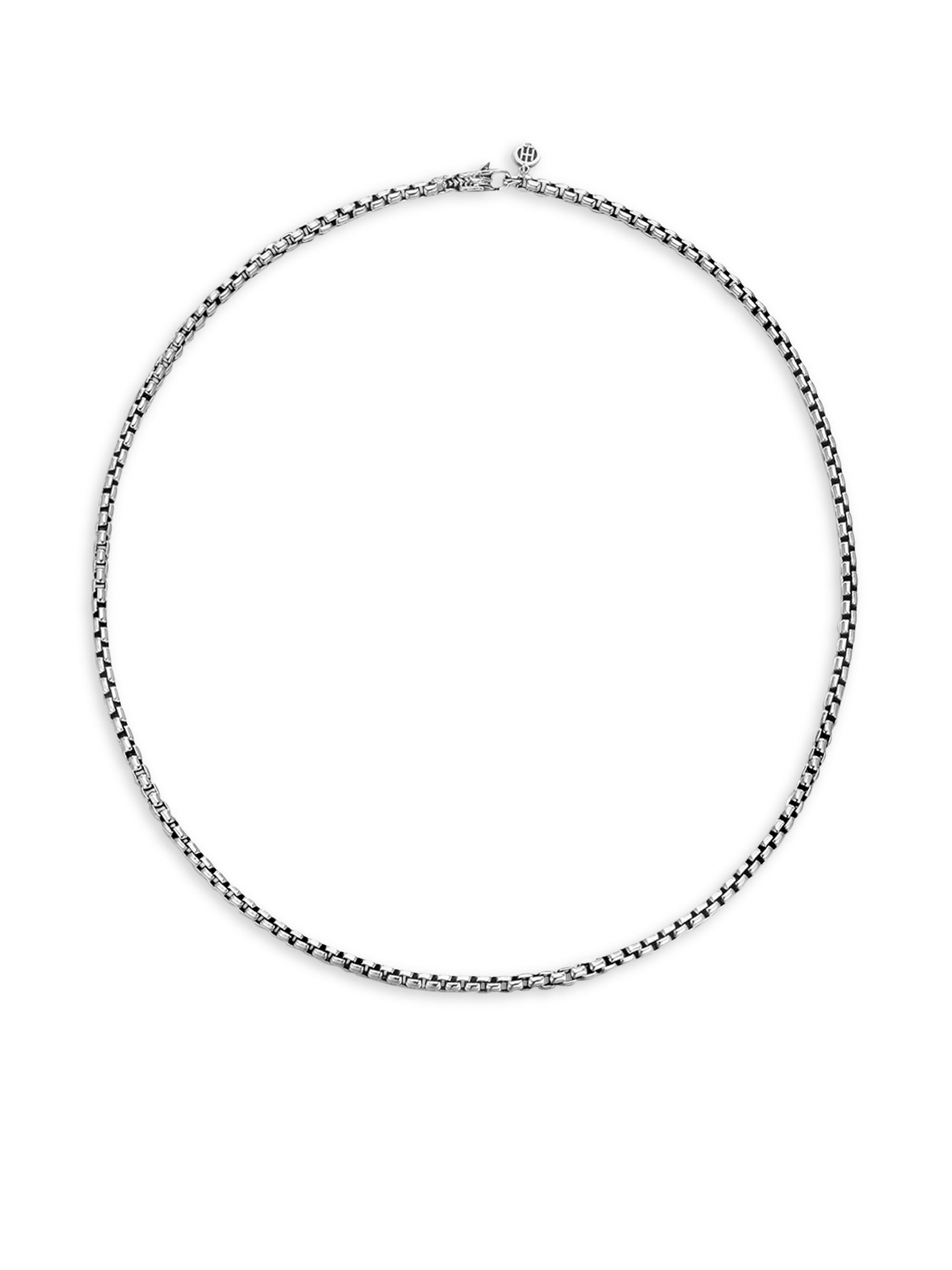 John Hardy Men's Classic Silver Necklace - Silver