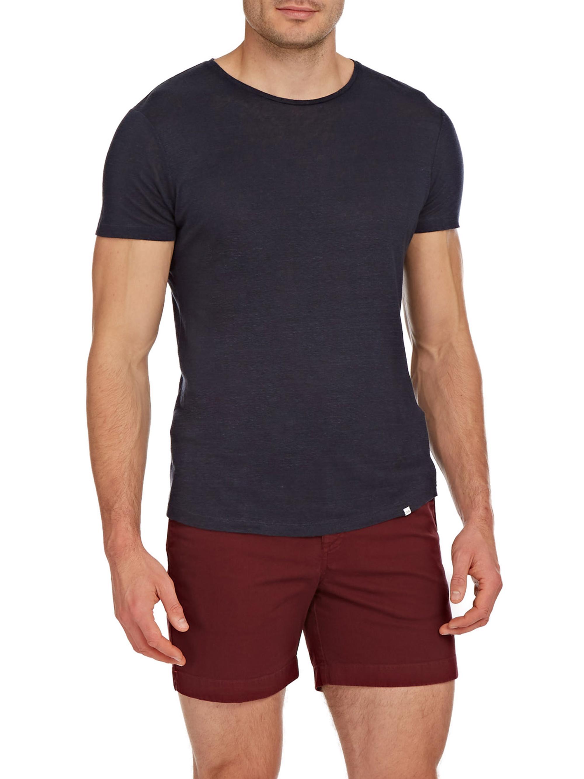 Orlebar Brown Men's OB-T Linen T-Shirt - Navy