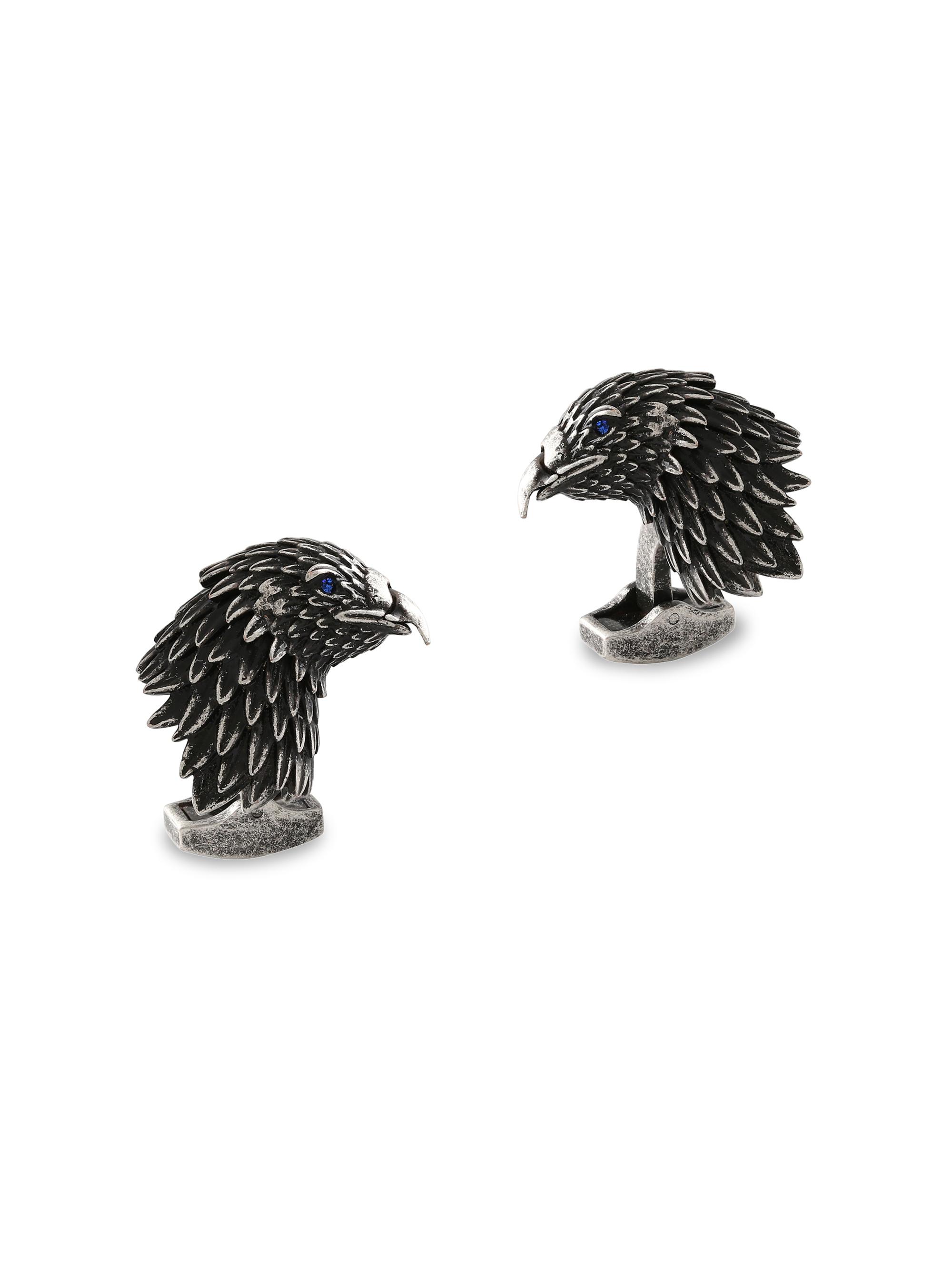 Tateossian Men's Eagle Cufflinks - Rhodium